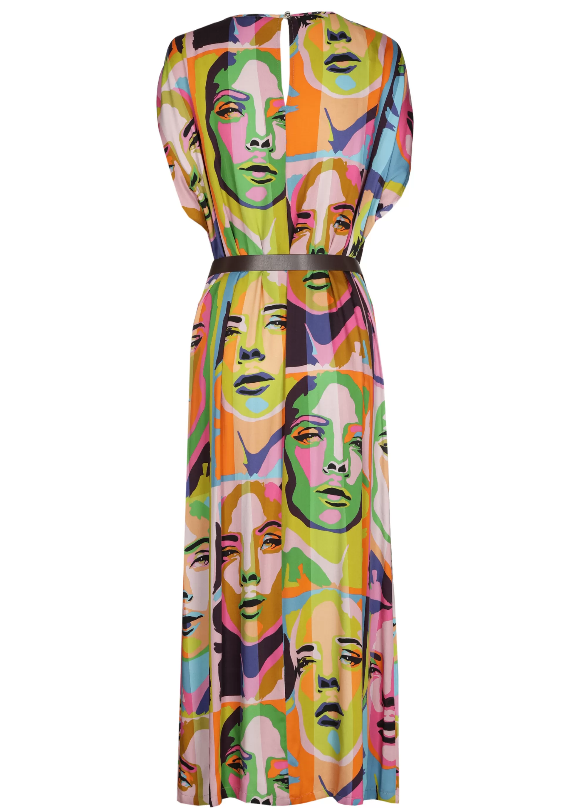Caroline Biss Dresses*1142-79 / Flowing Pop-Art Midi Dress