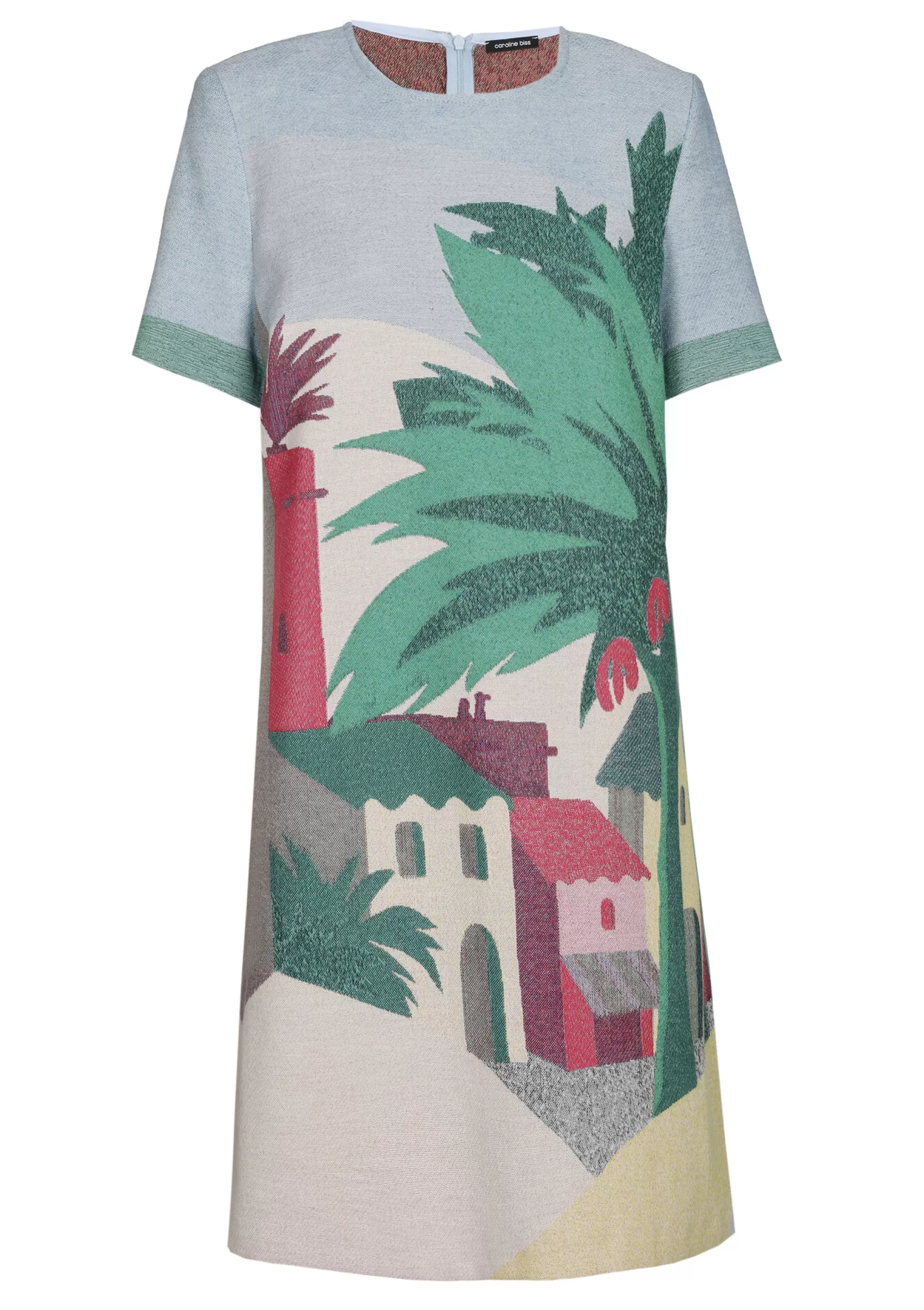 Caroline Biss Dresses*1152-69 / Straight-fitting dress in cotton with allover print