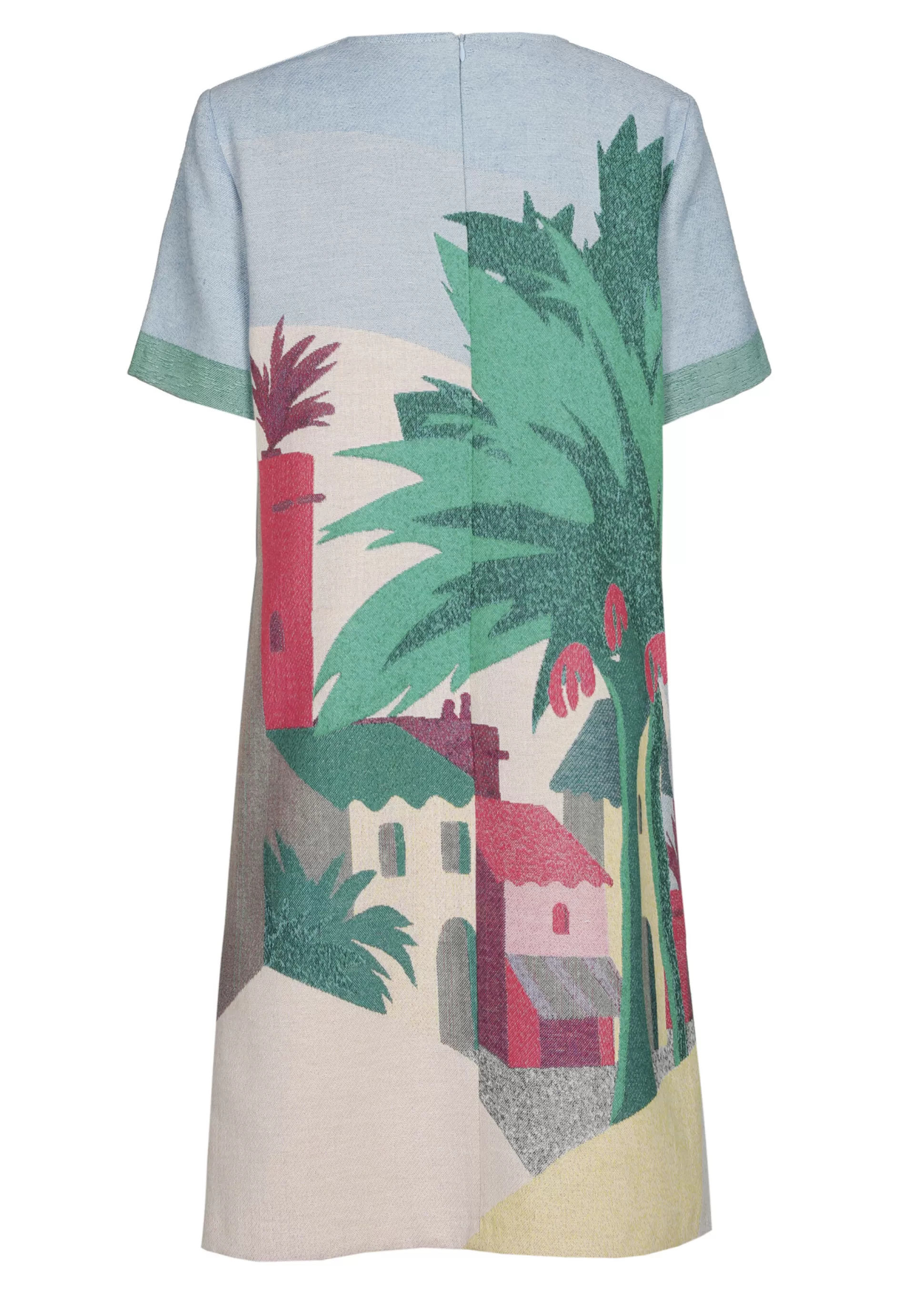 Caroline Biss Dresses*1152-69 / Straight-fitting dress in cotton with allover print