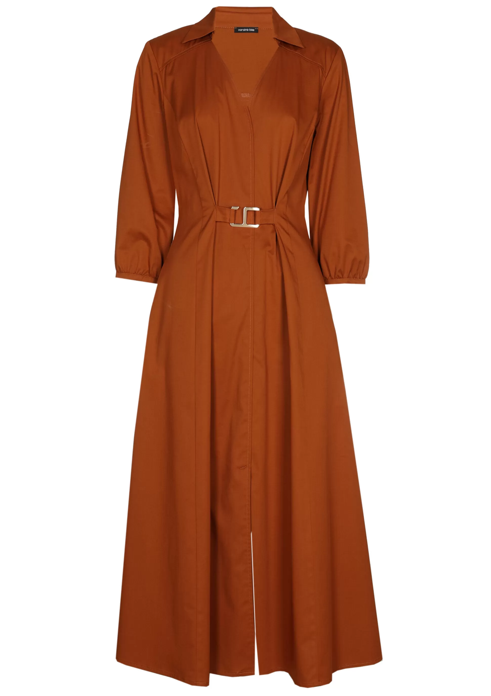 Caroline Biss Dresses*1167-35 / Lightly Fitted Midi Dress With Stretch