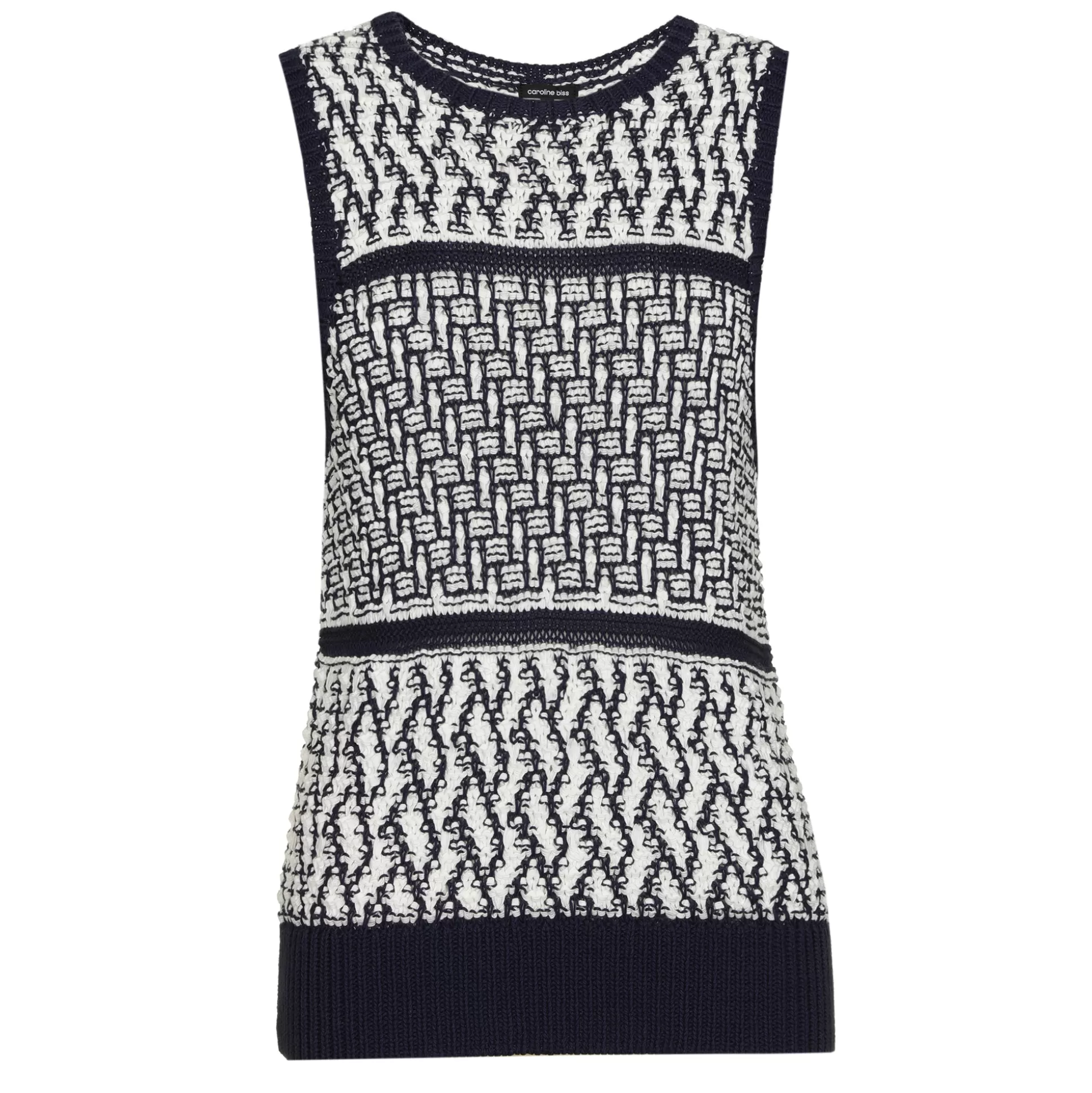 Caroline Biss Pulls*1221-29 / Chunky Knitted Debardeur Top