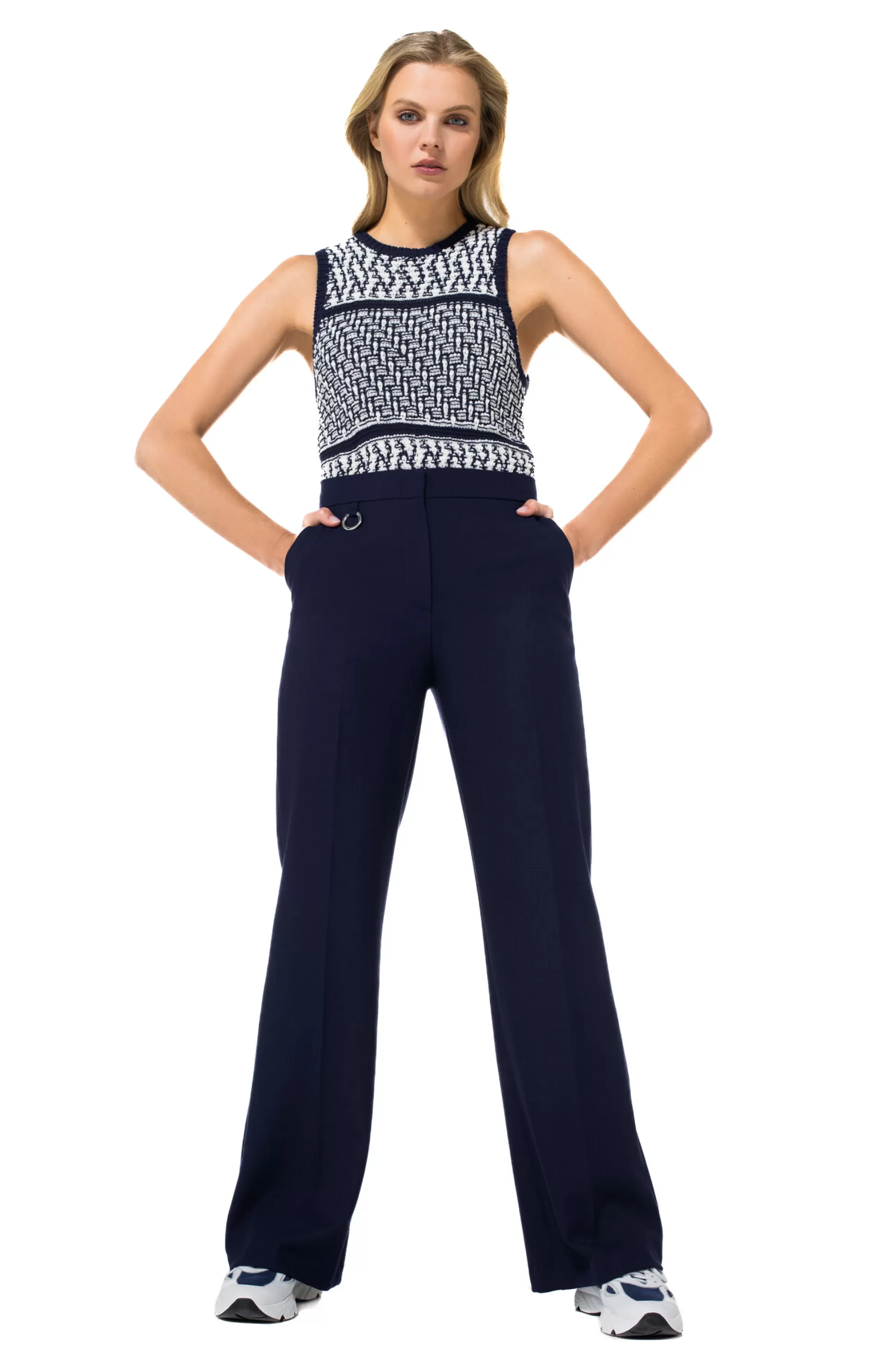 Caroline Biss Pulls*1221-29 / Chunky Knitted Debardeur Top