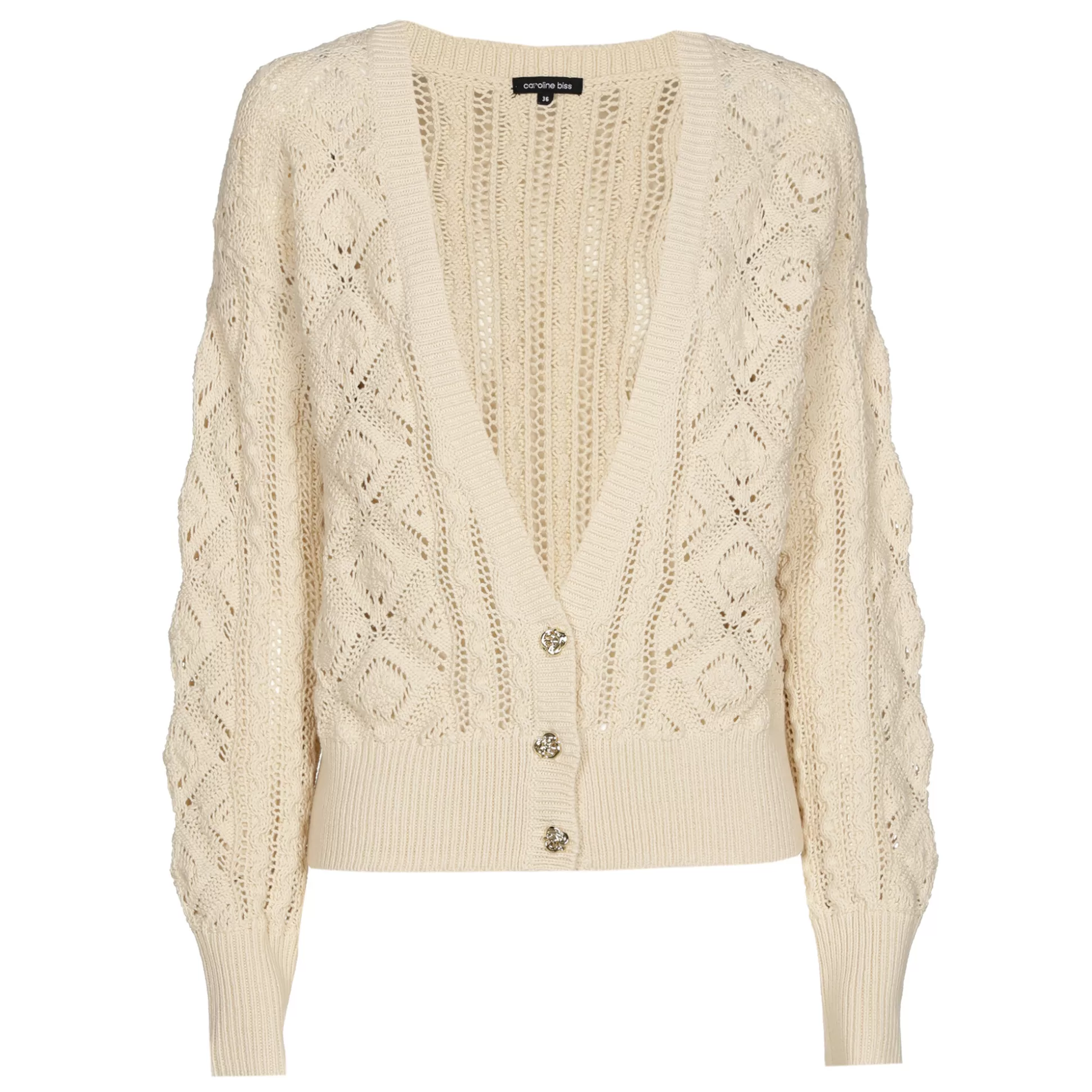 Caroline Biss Pulls*1224-34 / Short Cardigan in Cotton