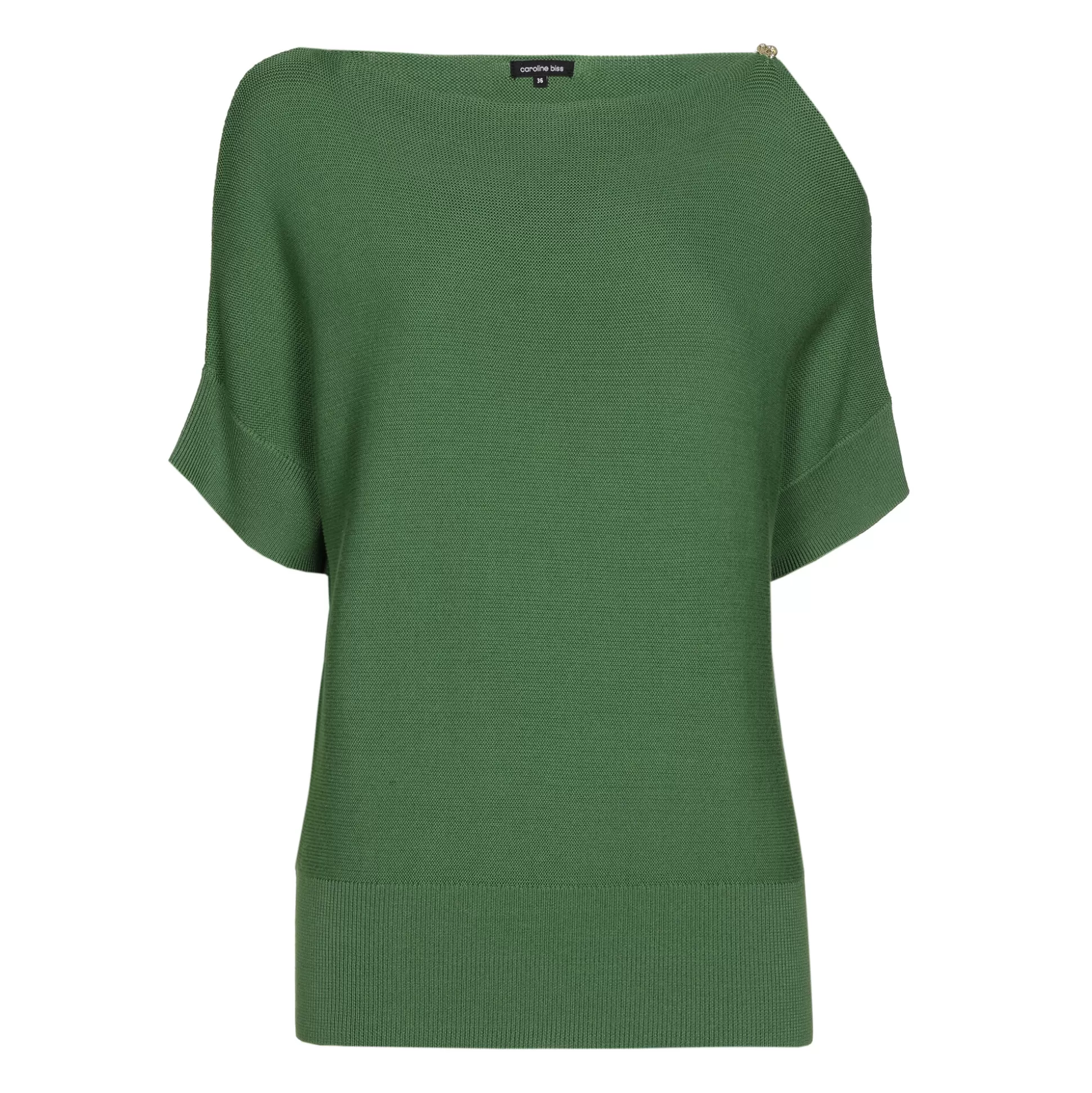 Caroline Biss Pulls*1246-62 / Fine knitted top with shoulder effect