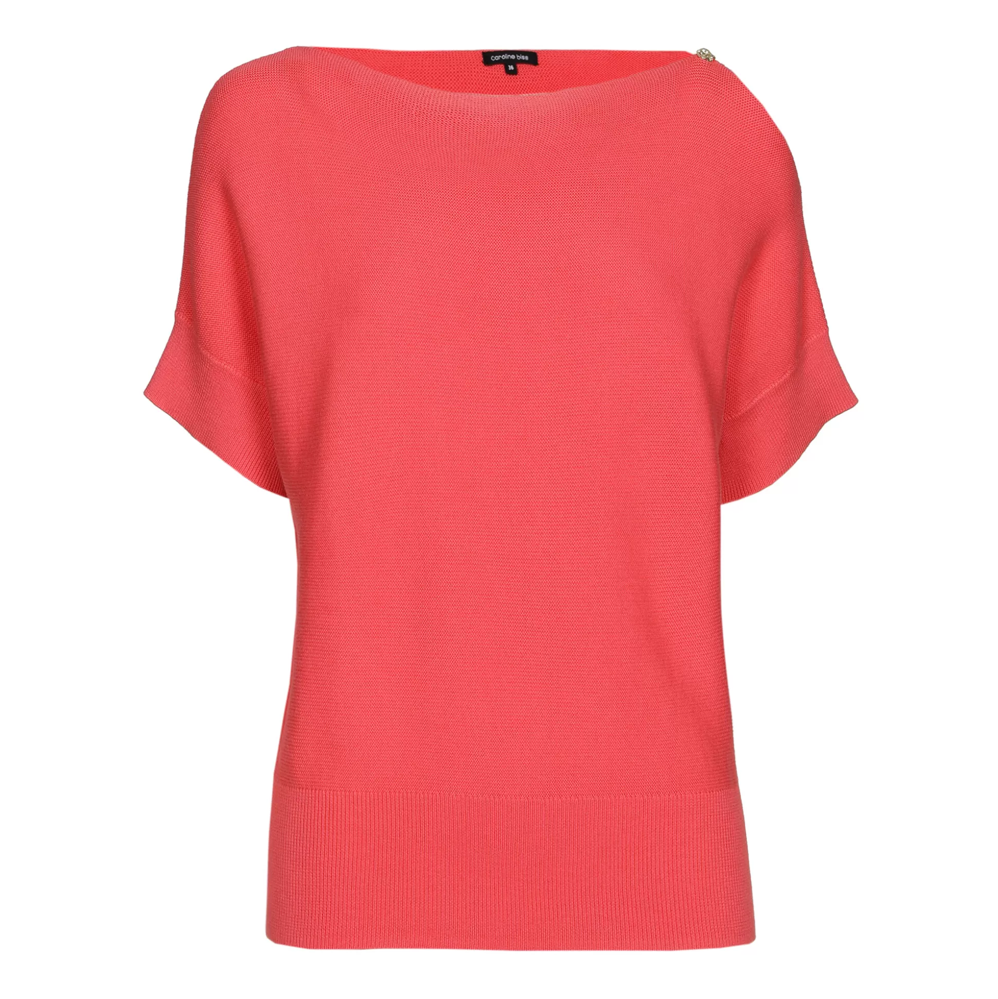Caroline Biss Pulls*1246-72 / Fine knitted top with shoulder effect