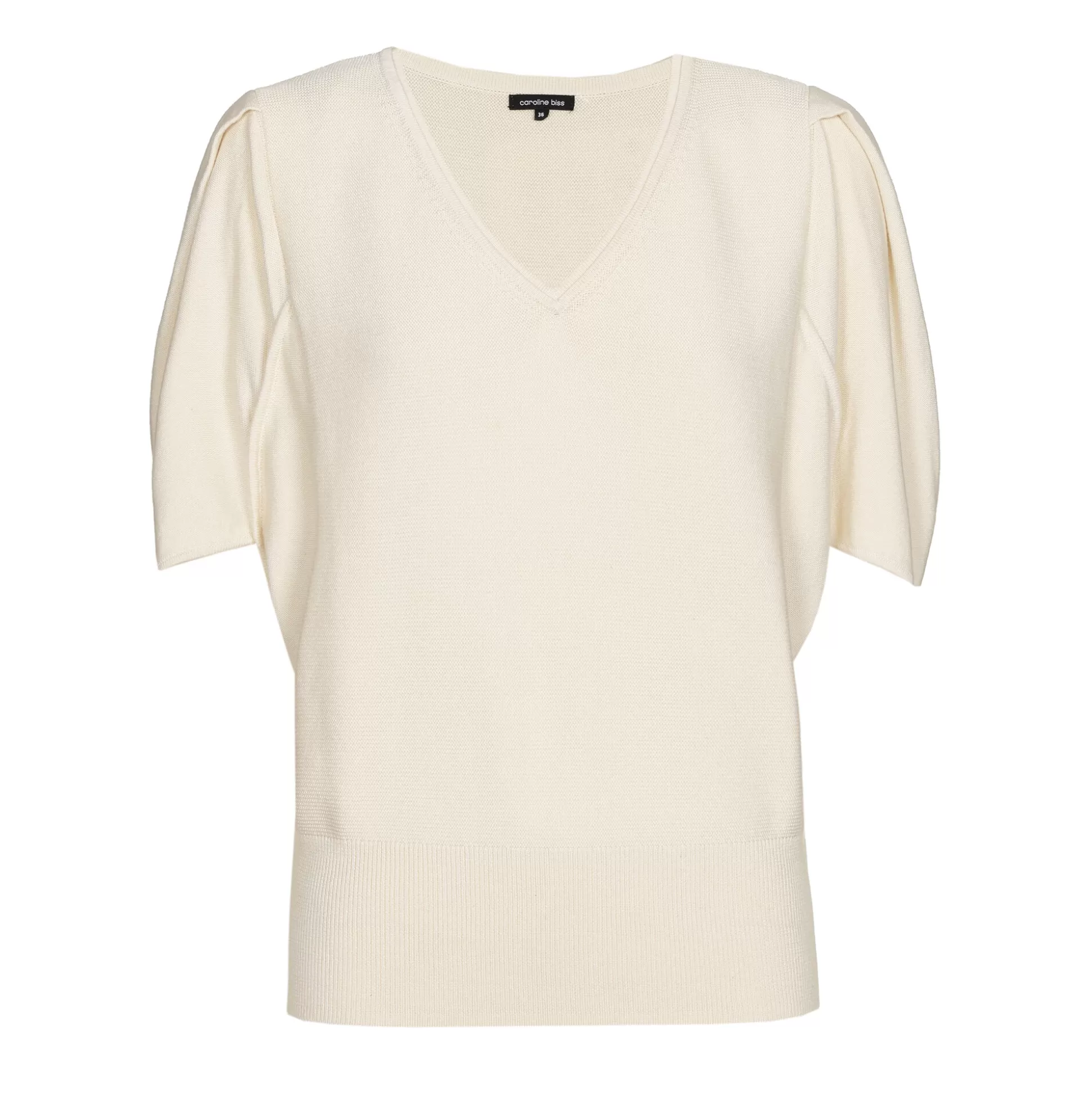 Caroline Biss Pulls*1247-34 / Fine knitted pullover with sleeve effect