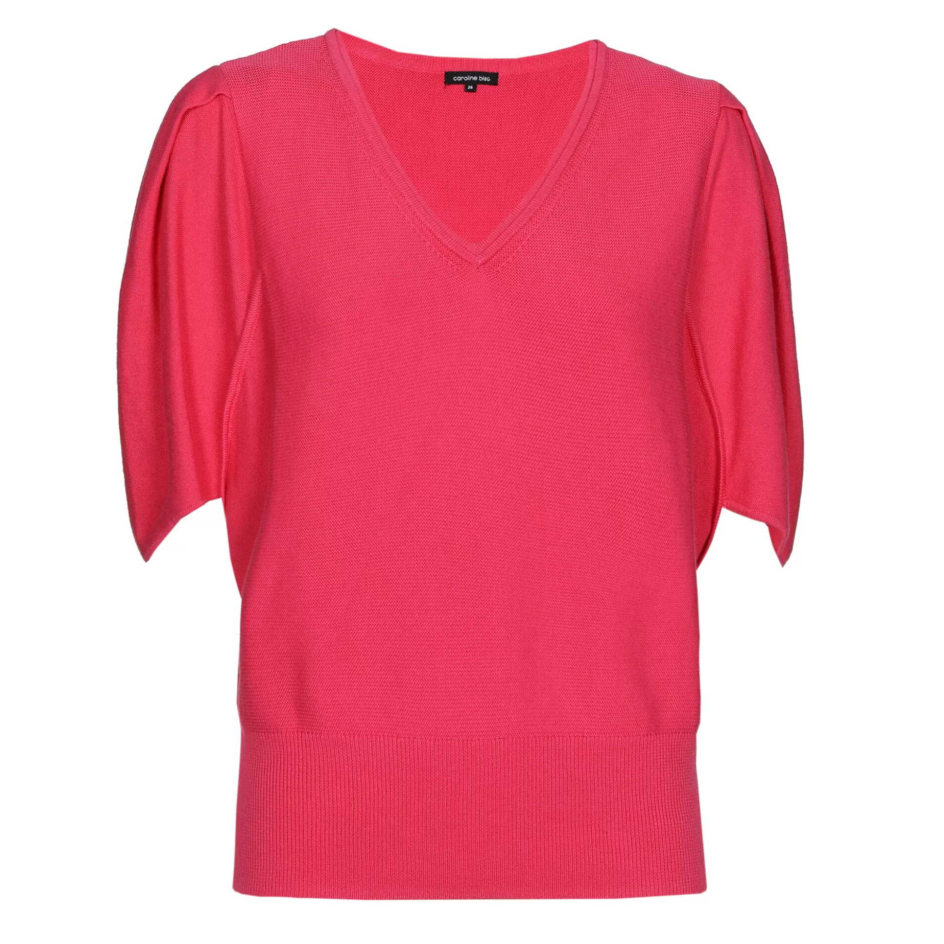 Caroline Biss Pulls*1247-74 / Fine knitted pullover with sleeve effect