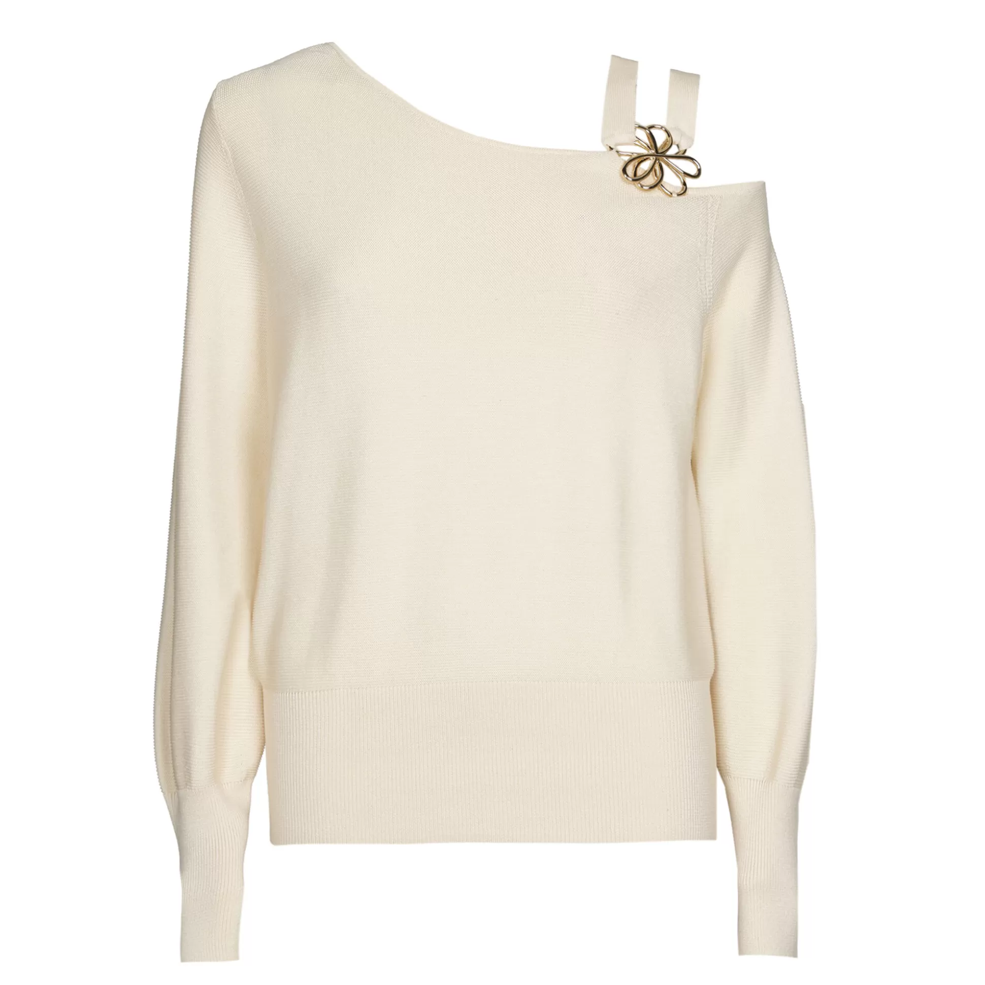 Caroline Biss Pulls*1257-34 / Elegant fine knitted pullover with shoulder effect