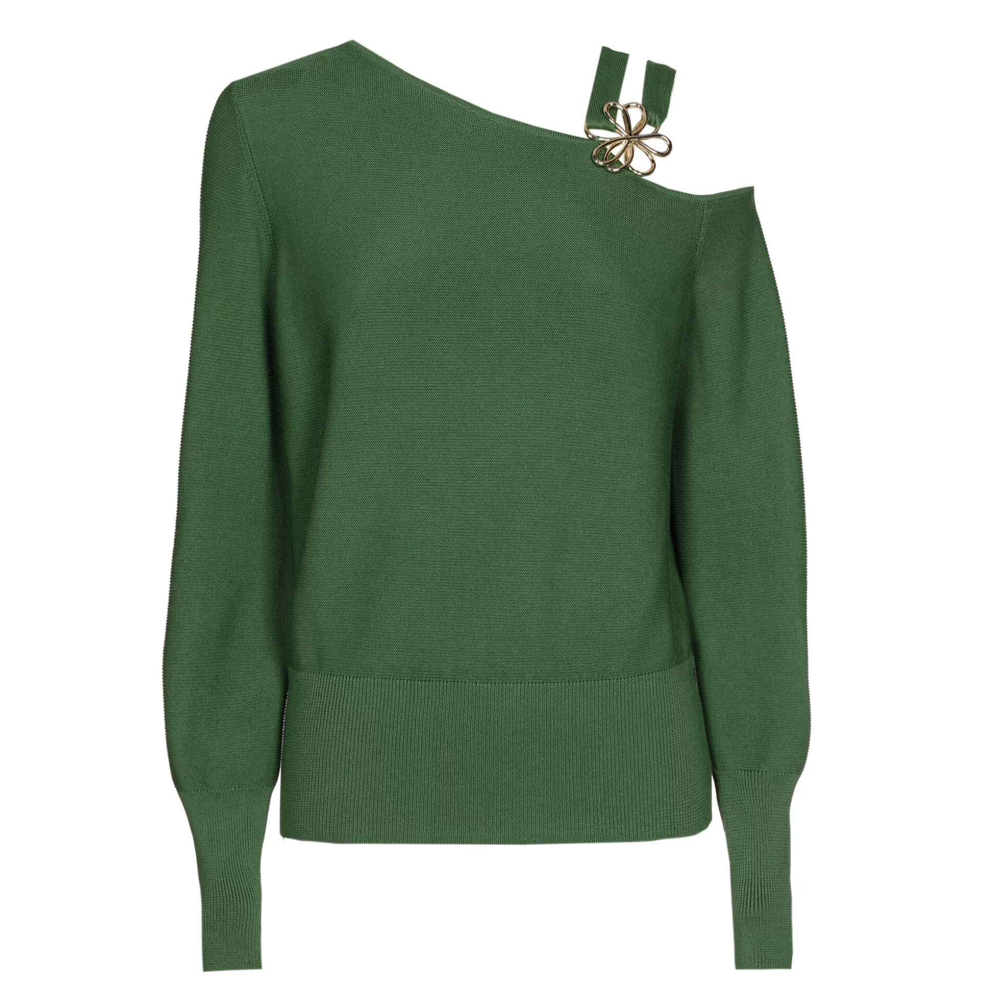 Caroline Biss Pulls*1257-62 / Elegant fine knitted pullover with shoulder effect