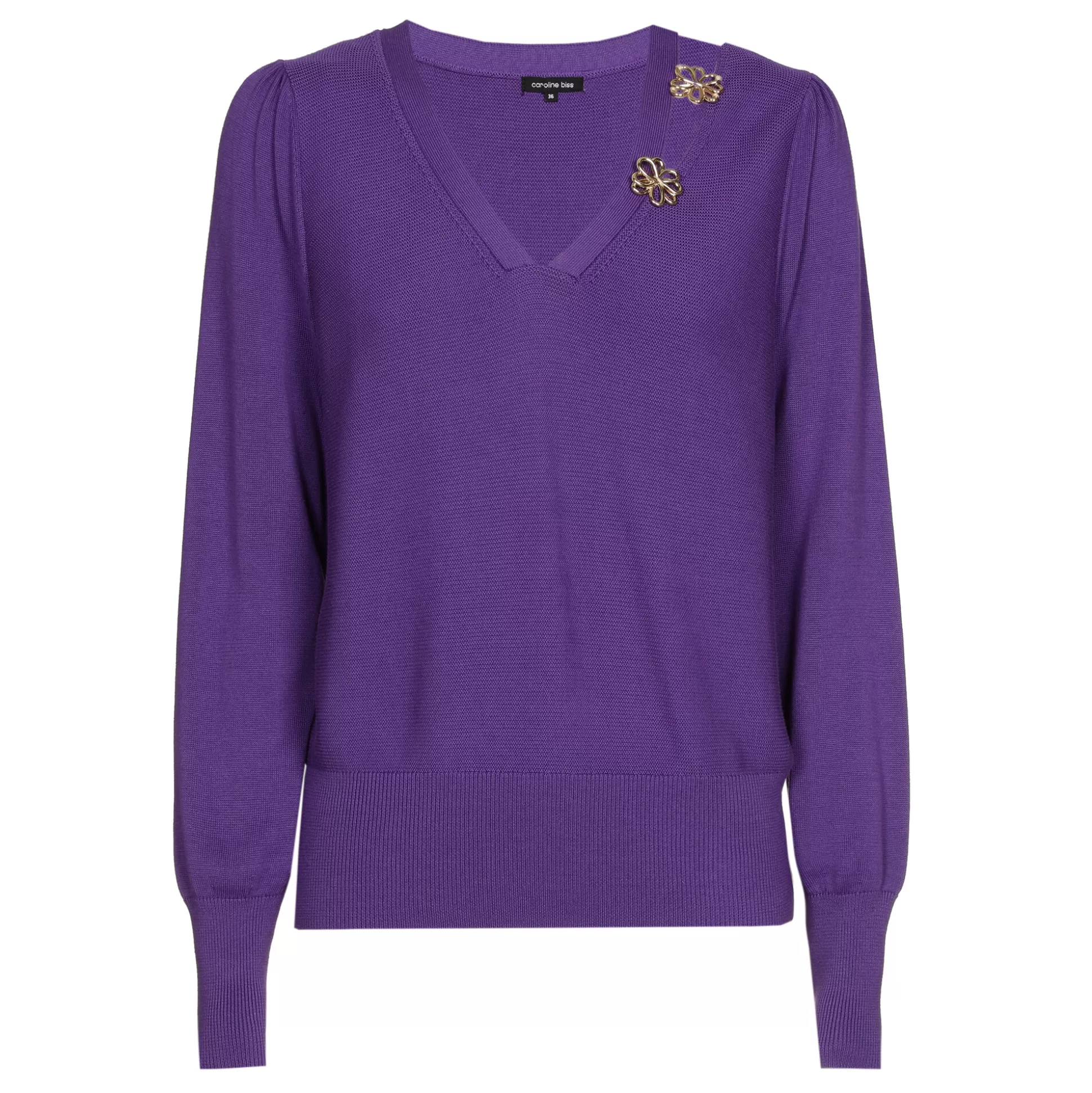 Caroline Biss Pulls*1259-45 / Fine Knitted Elegant Pull 2 Styles