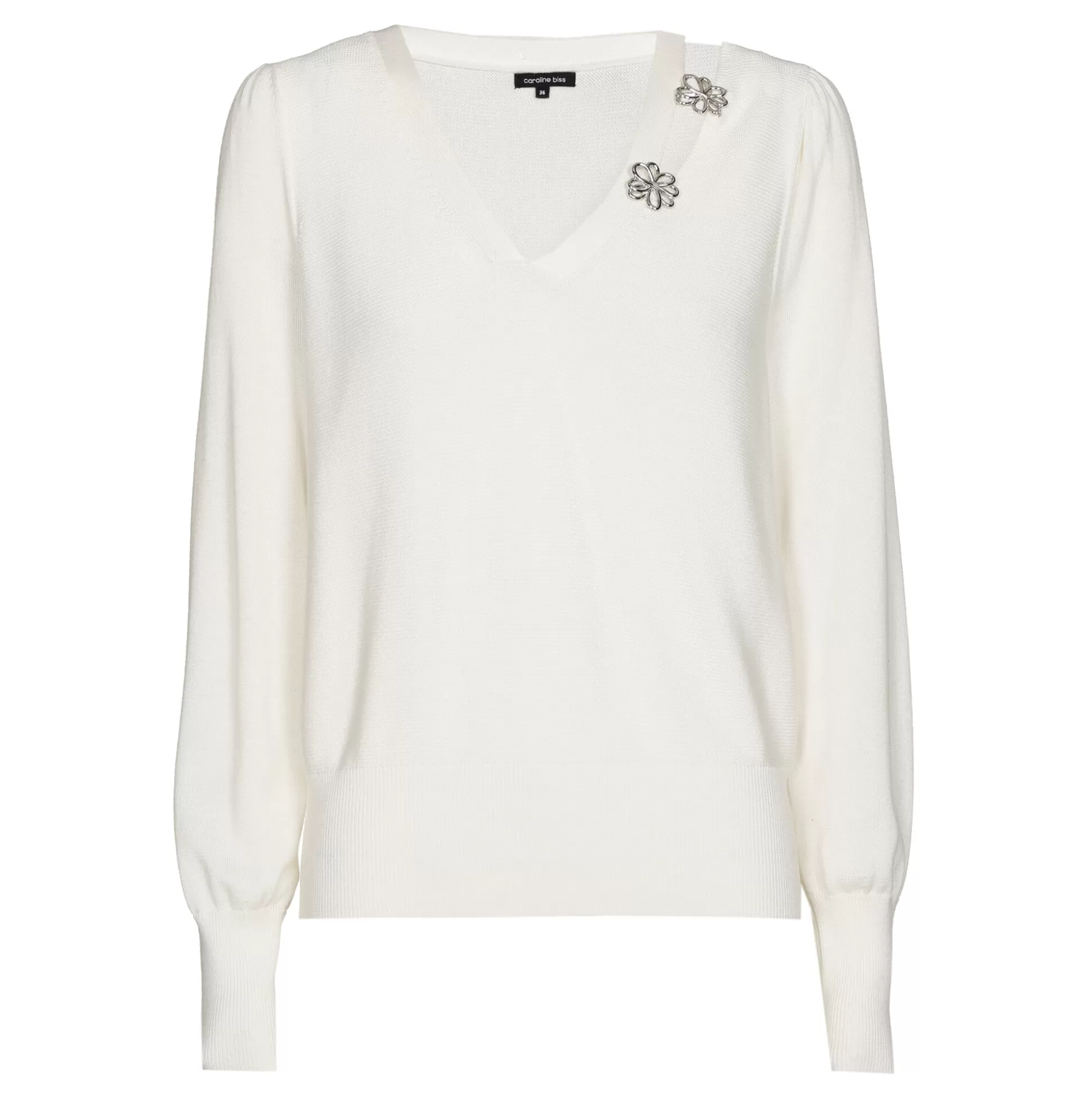 Caroline Biss Pulls*1259-91 / Fine Knitted Elegant Pull 2 Styles
