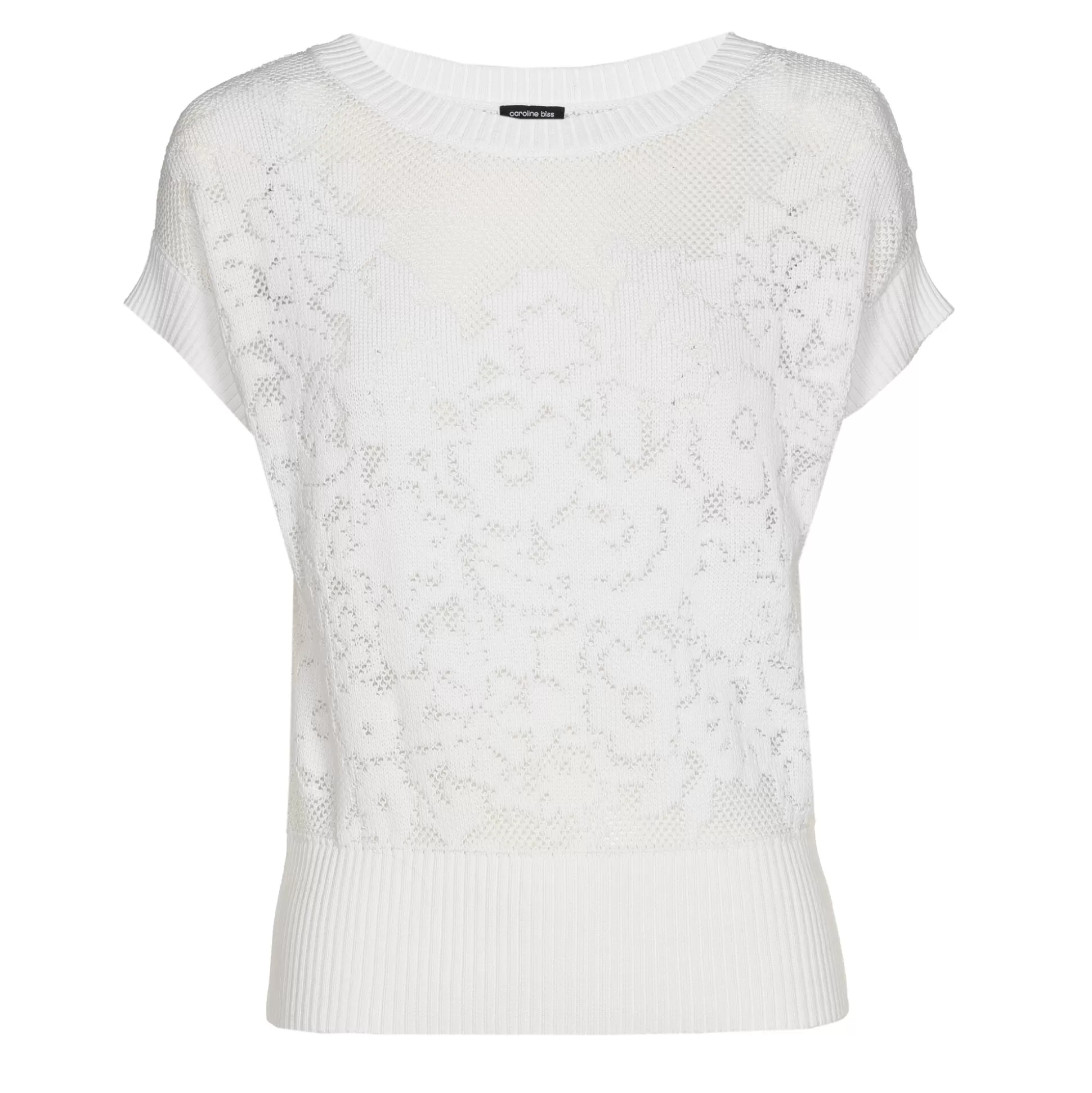 Caroline Biss Pulls*1266-91 / Elegant Semi-Sheer Top