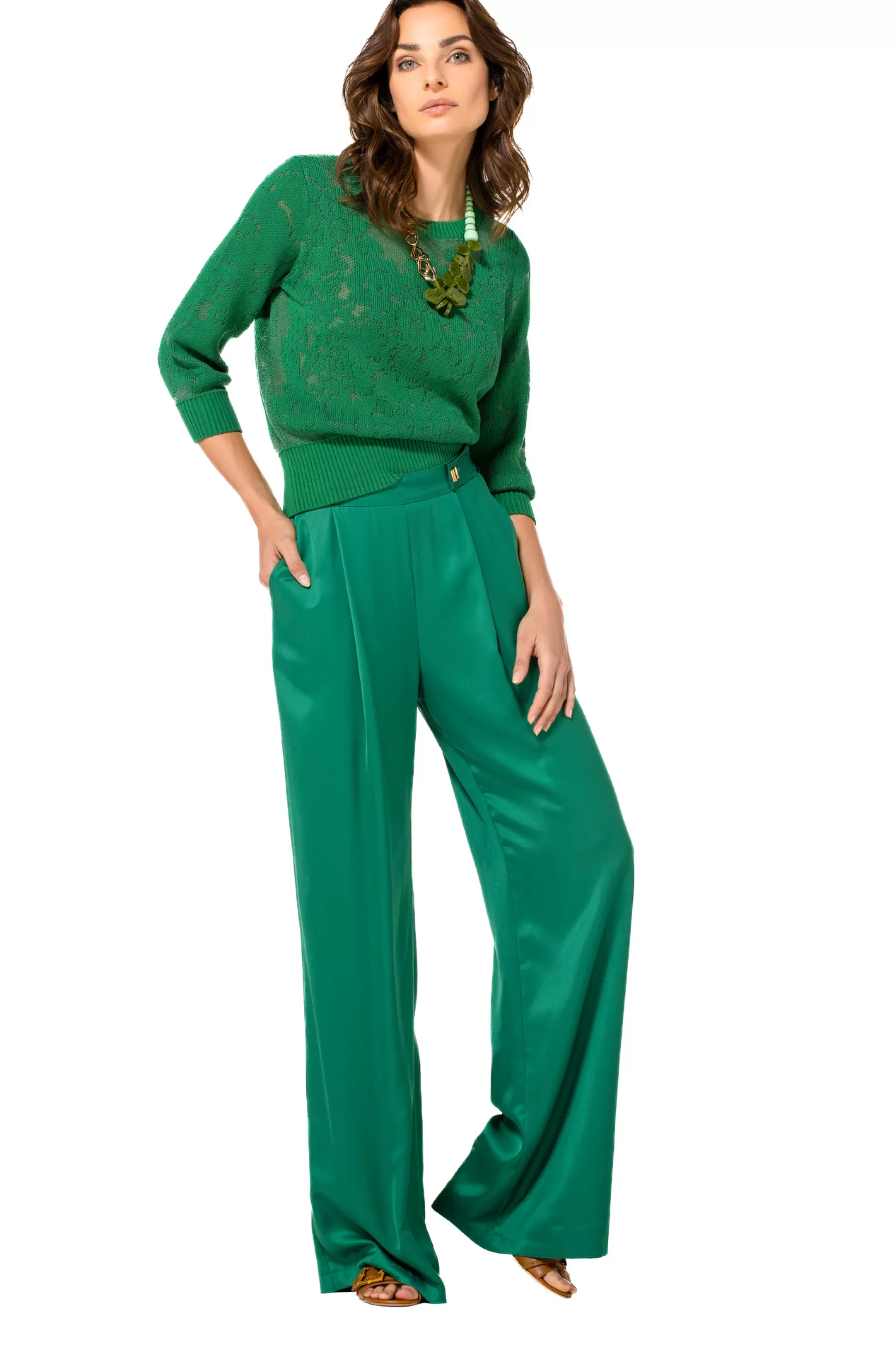 Caroline Biss Pulls*1267-62 / Elegant Semi-Transparent Pullover