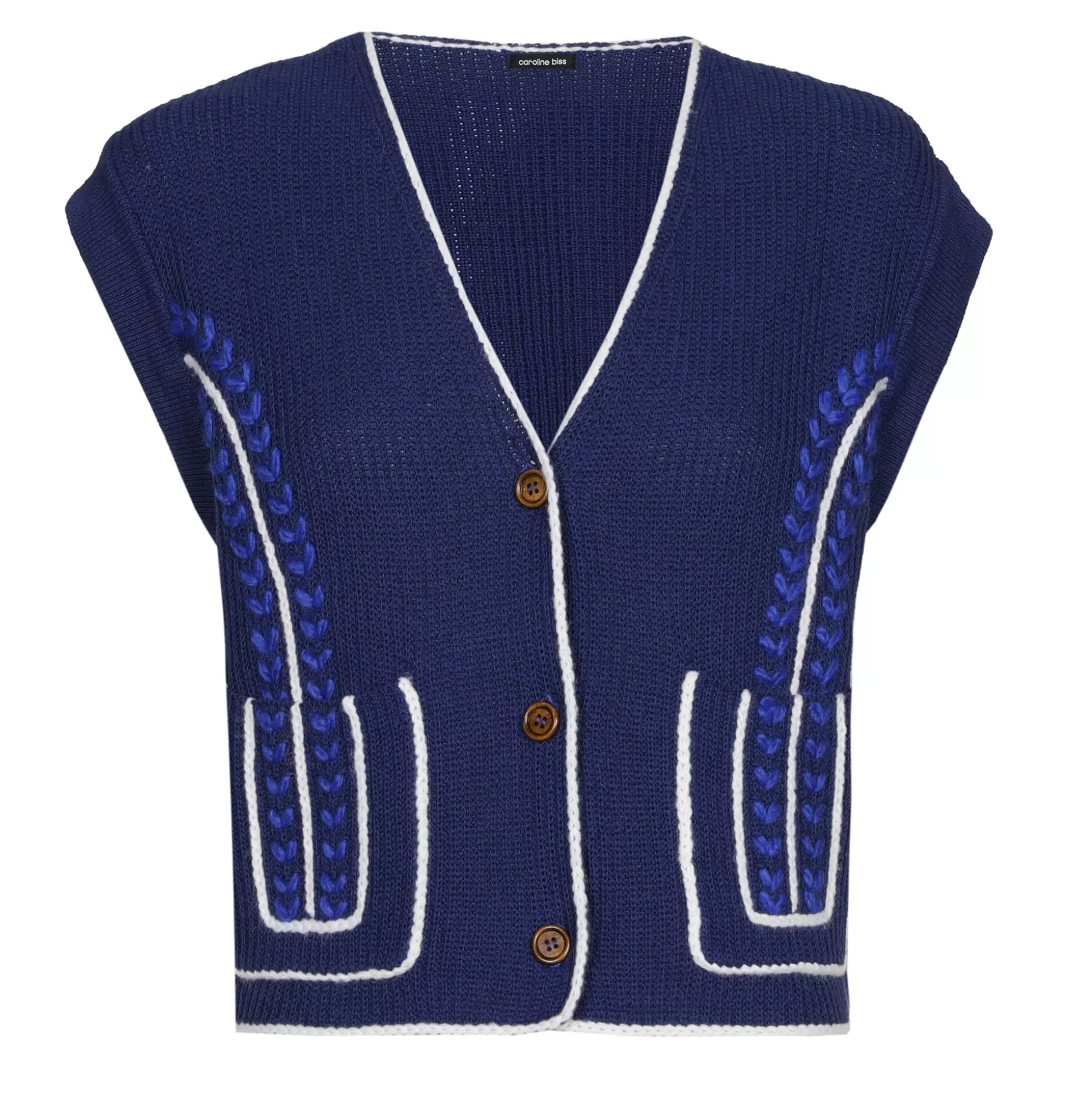 Caroline Biss Pulls*1287-29 / Debardeur Pull In Cotton