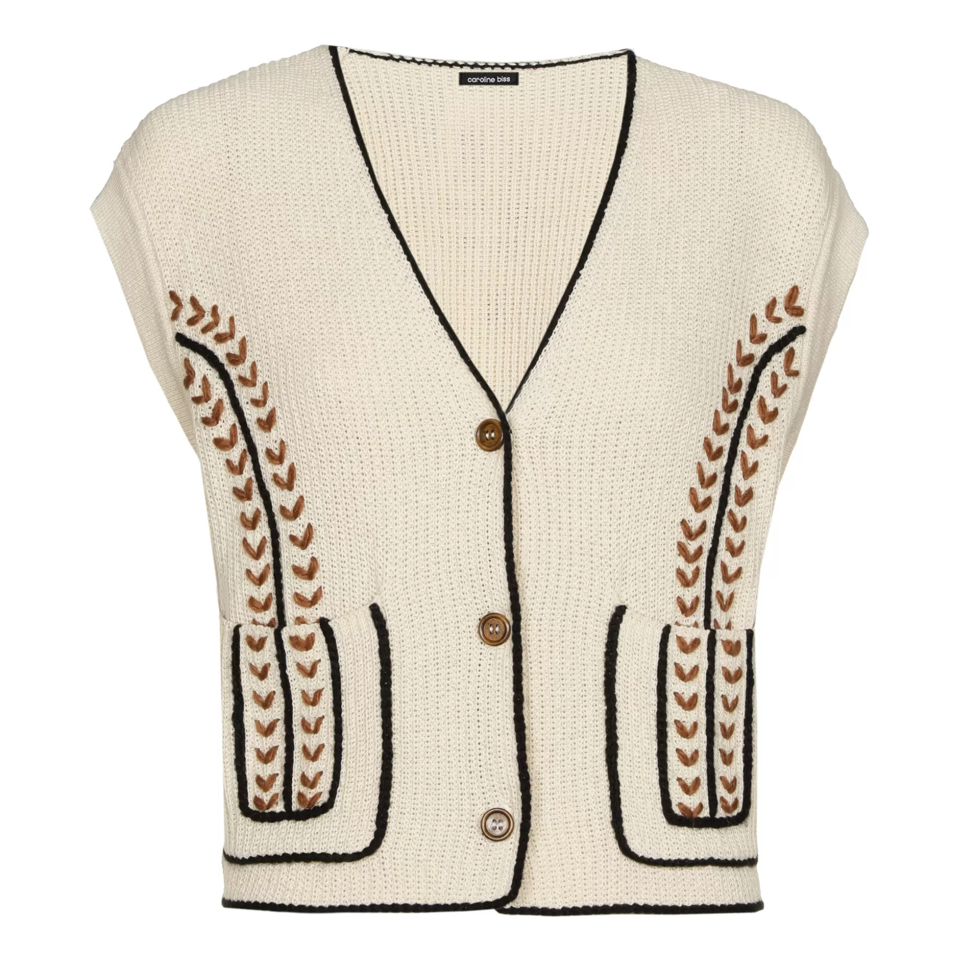 Caroline Biss Pulls*1287-39 / Debardeur Pull In Cotton