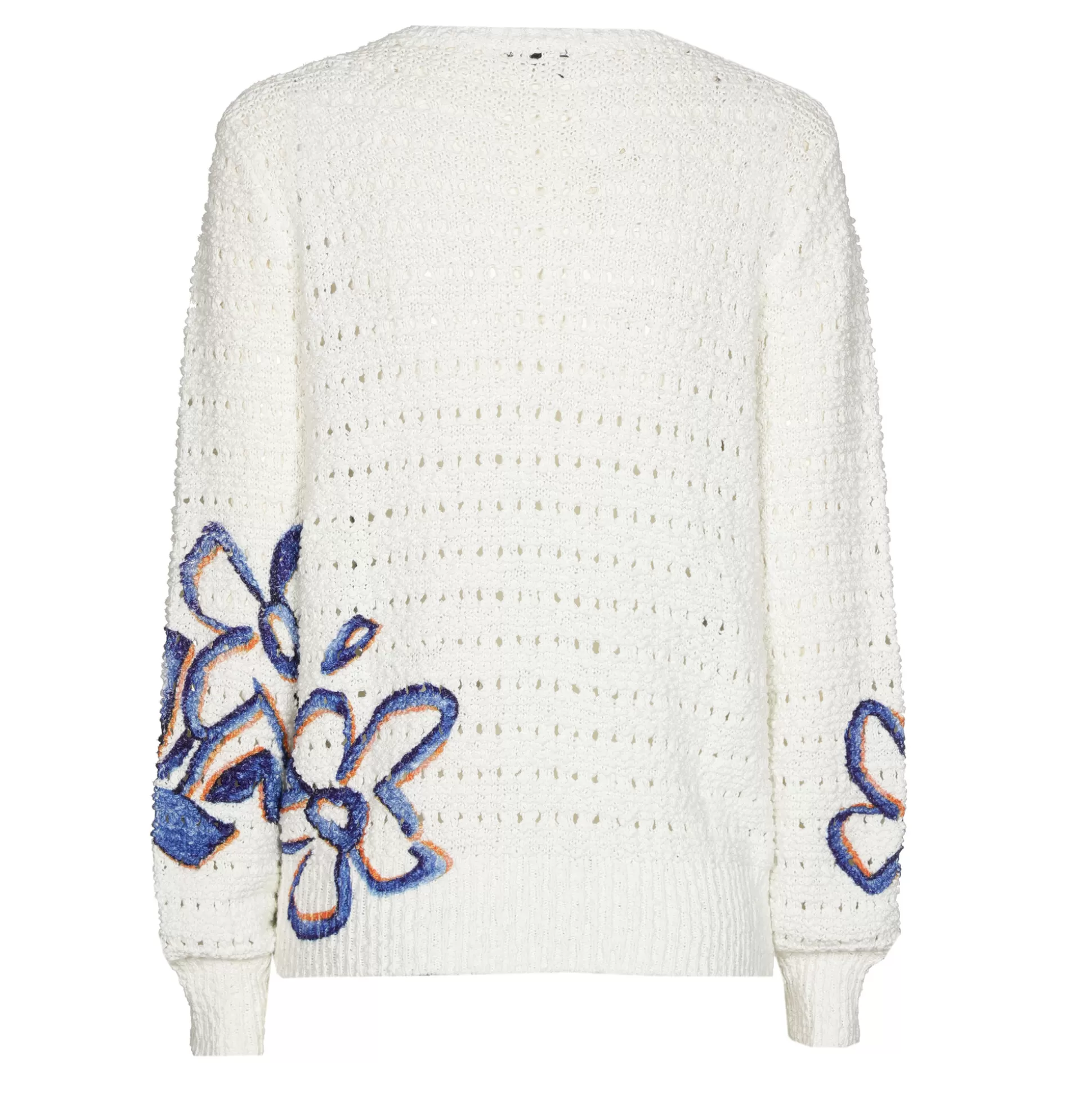 Caroline Biss Pulls*1289-29 / Loose Knitted Pullover With Print