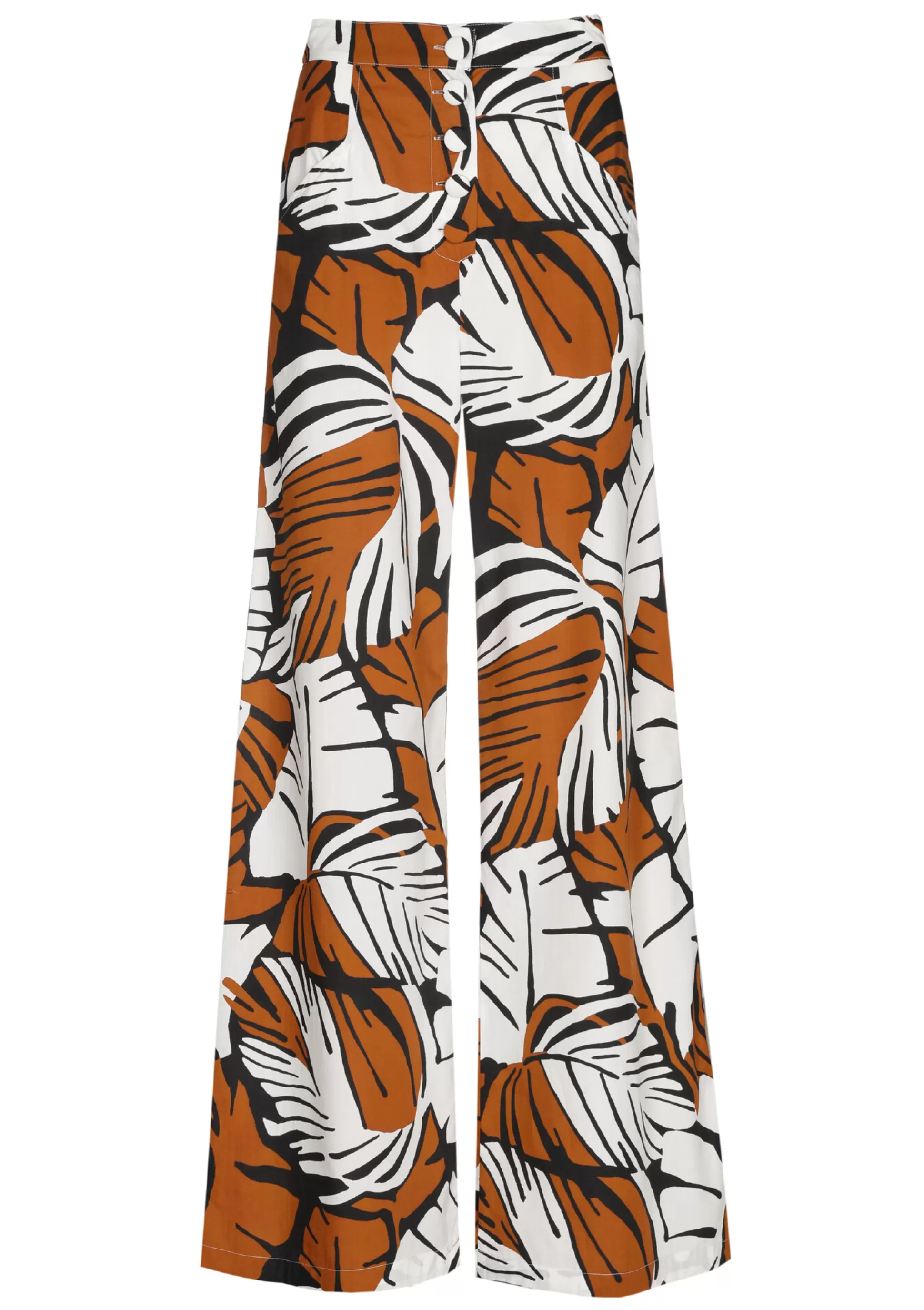 Caroline Biss Trousers*1508-39 / Trousers In Cotton, Wide Leg, High Waist
