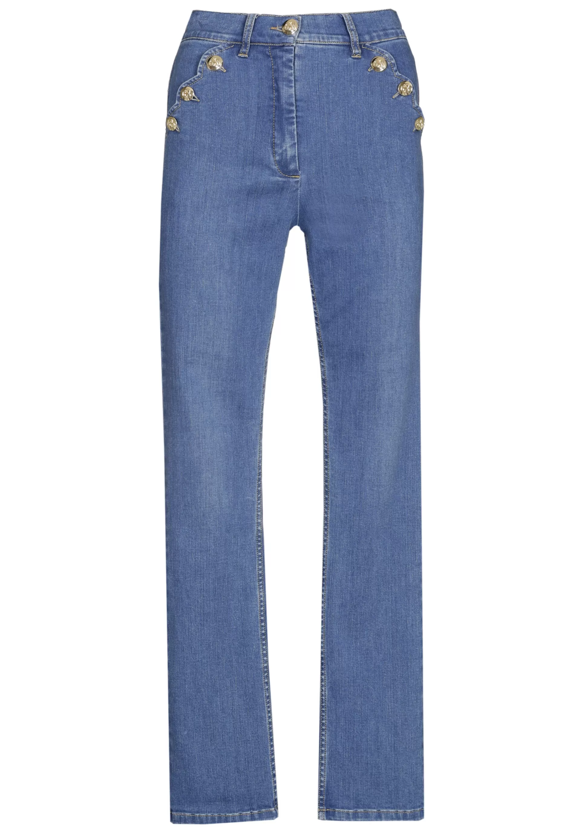 Caroline Biss Trousers*1517-24 / Comfortable Slim Fit Jeans, Normal Waist
