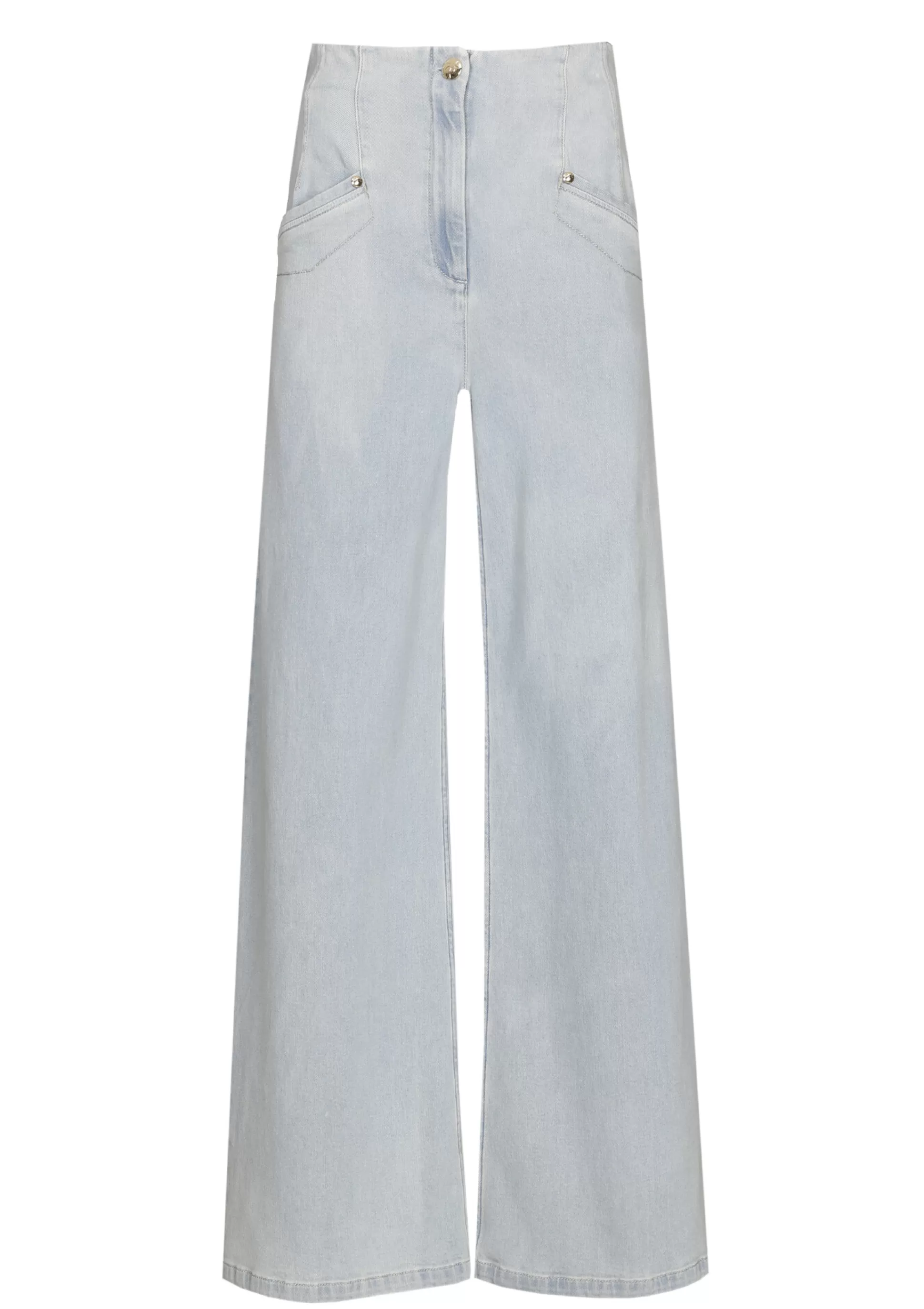 Caroline Biss Trousers*1525-25 / Flowing Jeans, Wide Leg, High Waist