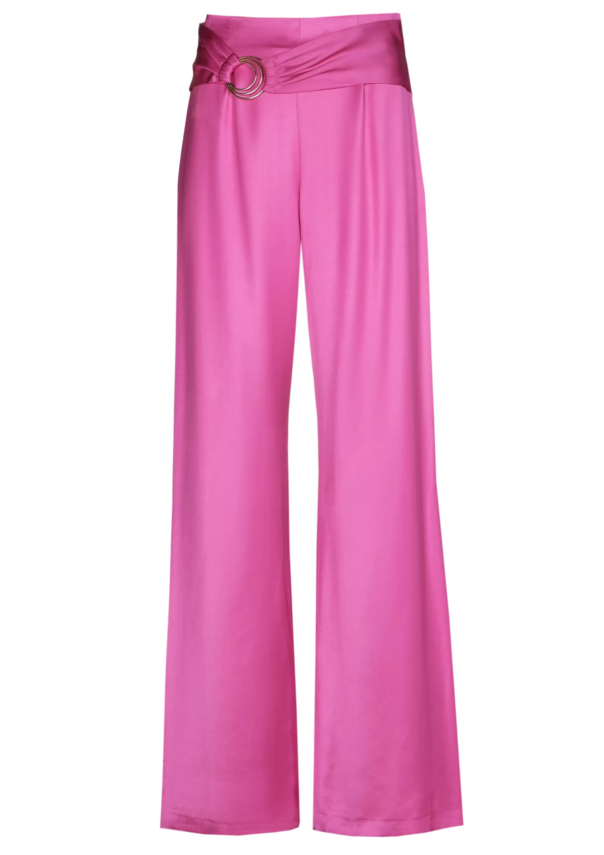 Caroline Biss Trousers*1535-73 / Flowing Festive Trousers, Straight Leg, High Waist