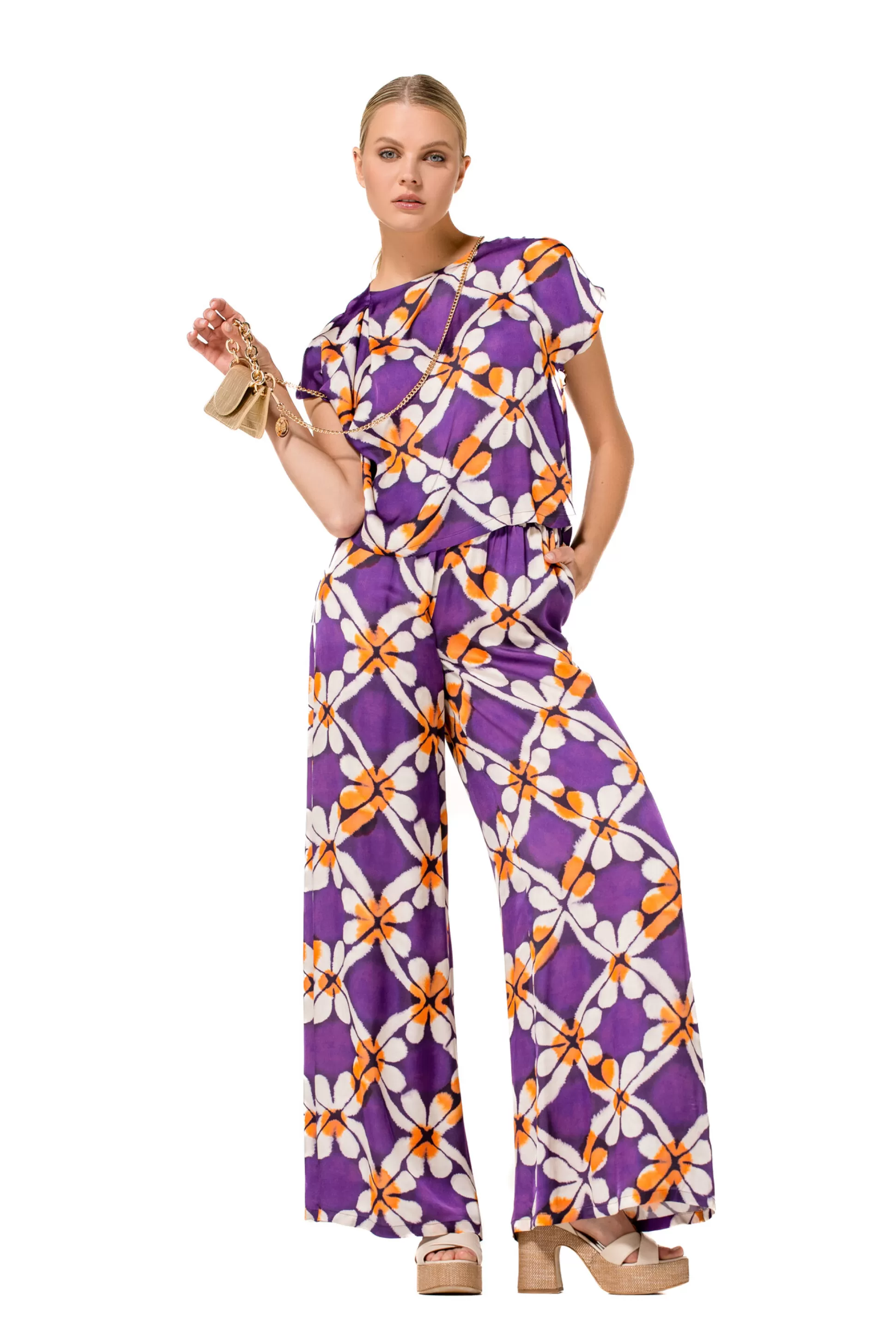 Caroline Biss Trousers*1540-45 / Flowing Palazzo Trousers, Normal Waist