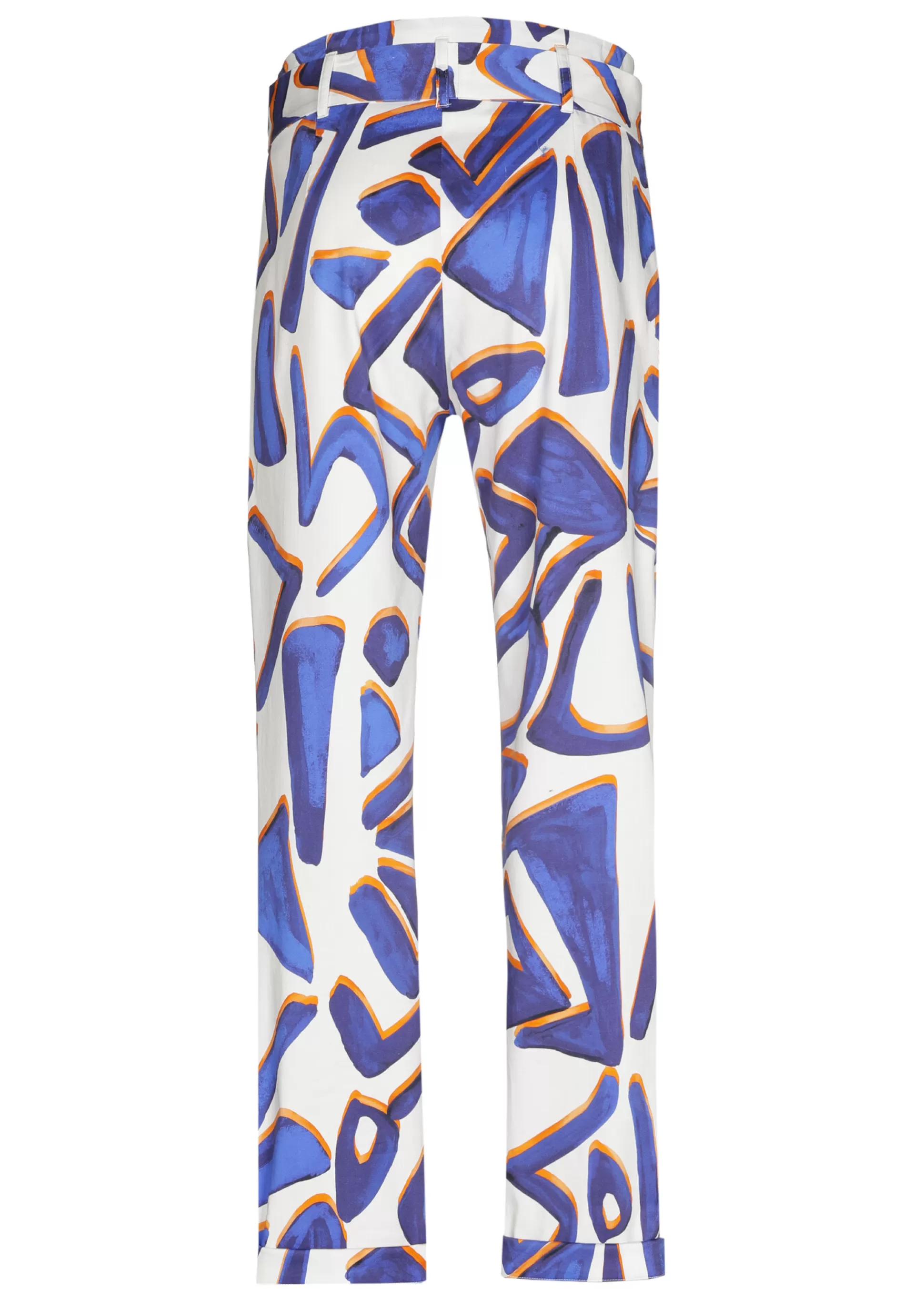 Caroline Biss Trousers*1545-29 / Baggy Trousers With Stretch, Roll-Up Hem, Mid Waist