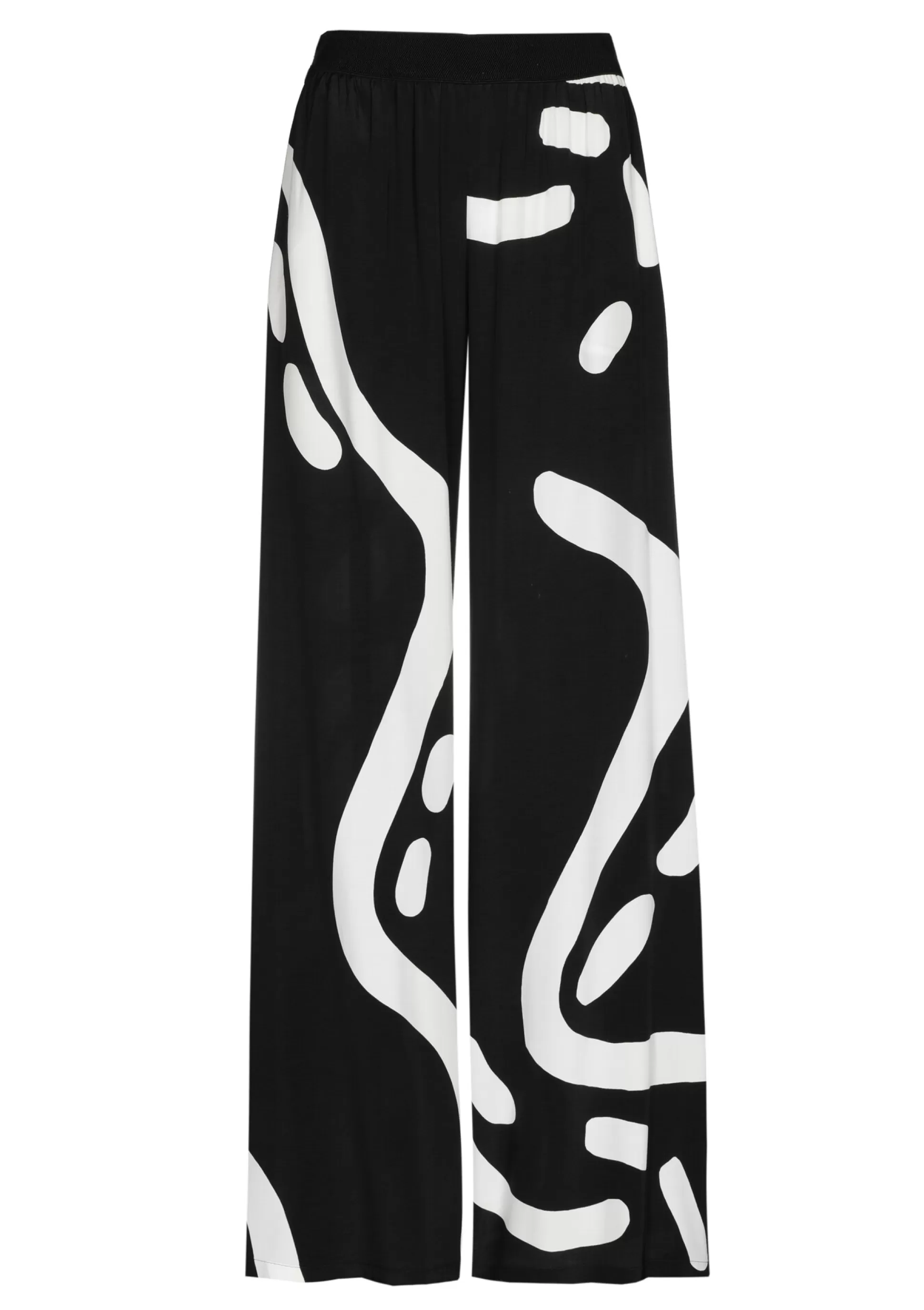 Caroline Biss Trousers*1558-19 / Flowing Palazzo Trousers, Normal Waist
