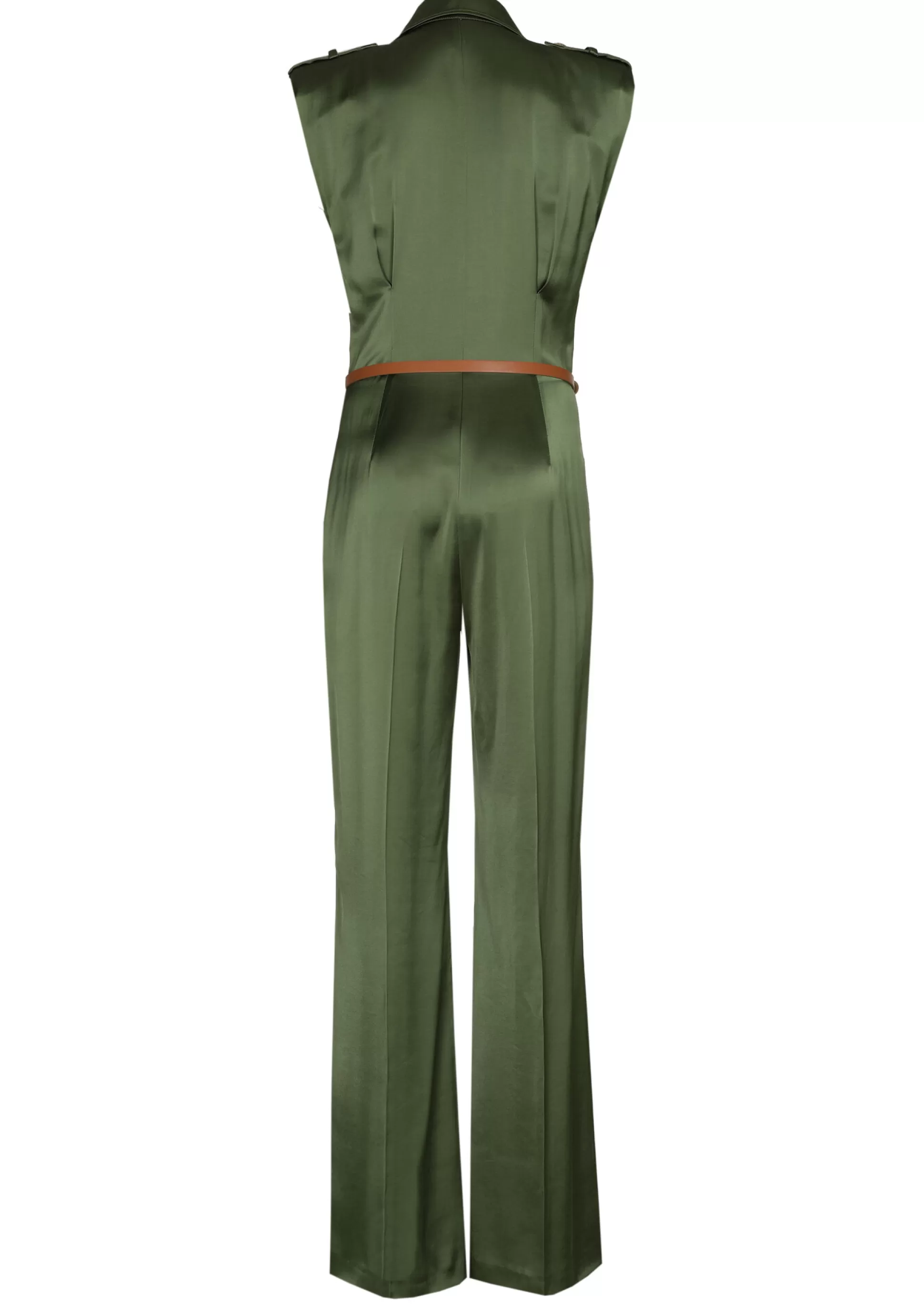 Caroline Biss Trousers*1564-61 / Dressed Shiny Jumpsuit, Straight Leg