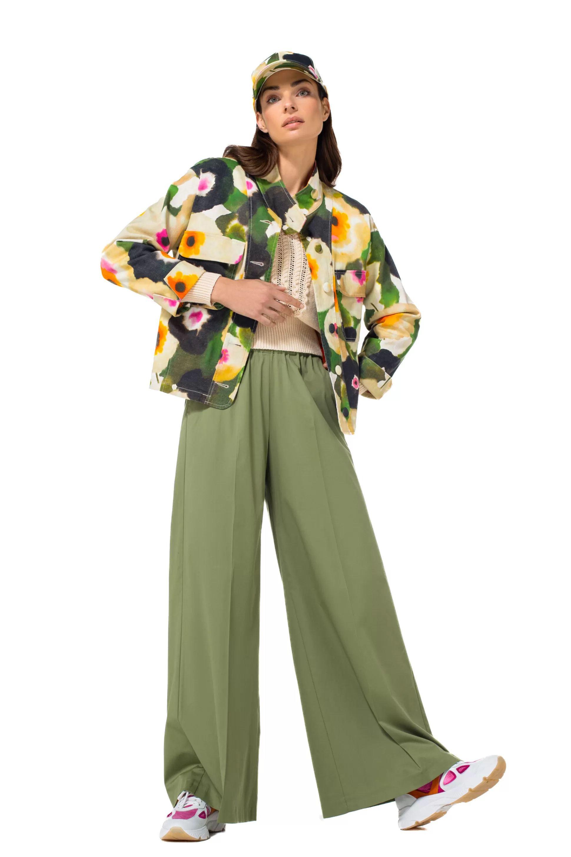 Caroline Biss Trousers*1569-60 / Comfortable wide trousers in cotton, normal waist