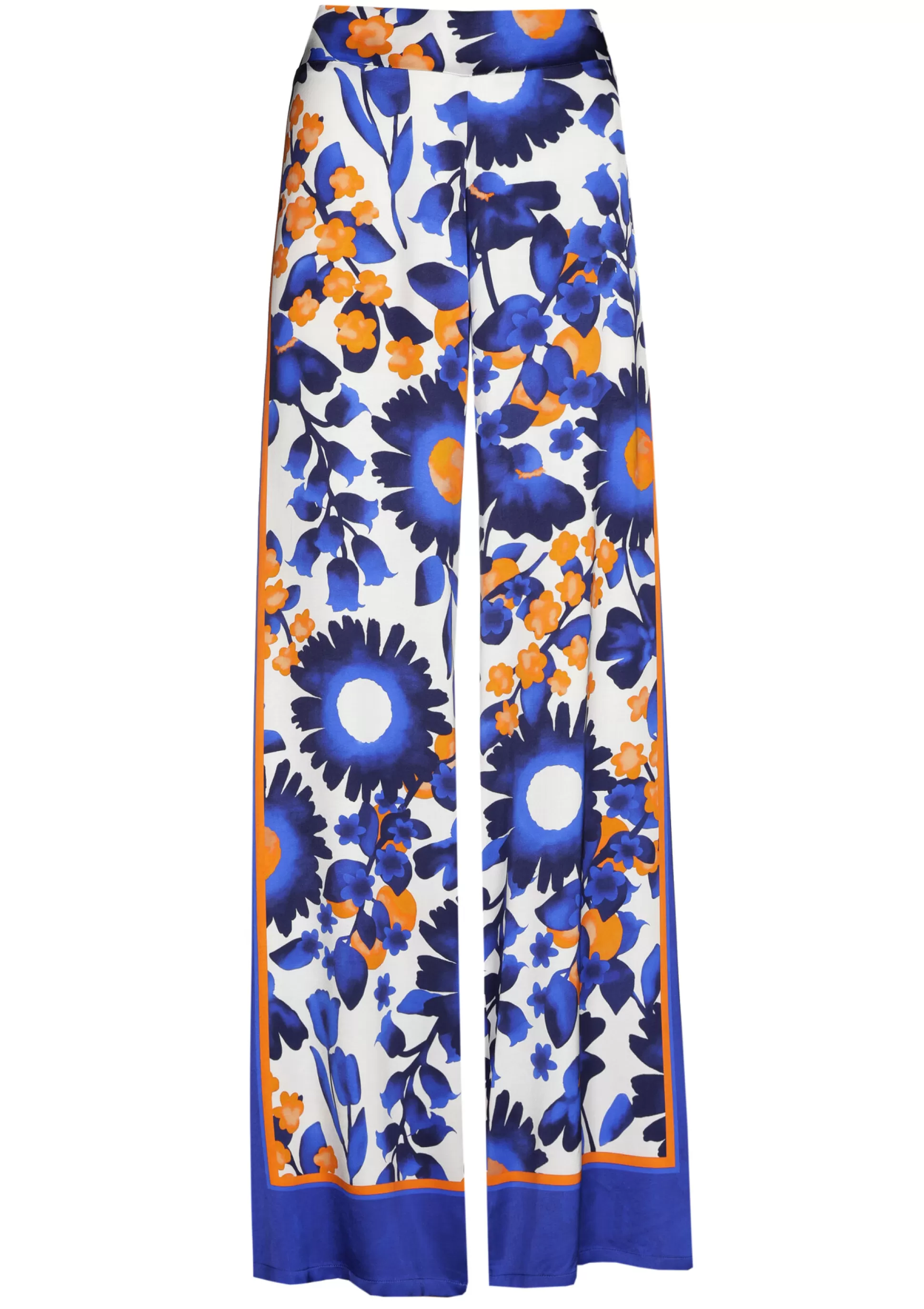 Caroline Biss Trousers*1571-29 / Flowing Trousers, Straight Leg, Normal Waist