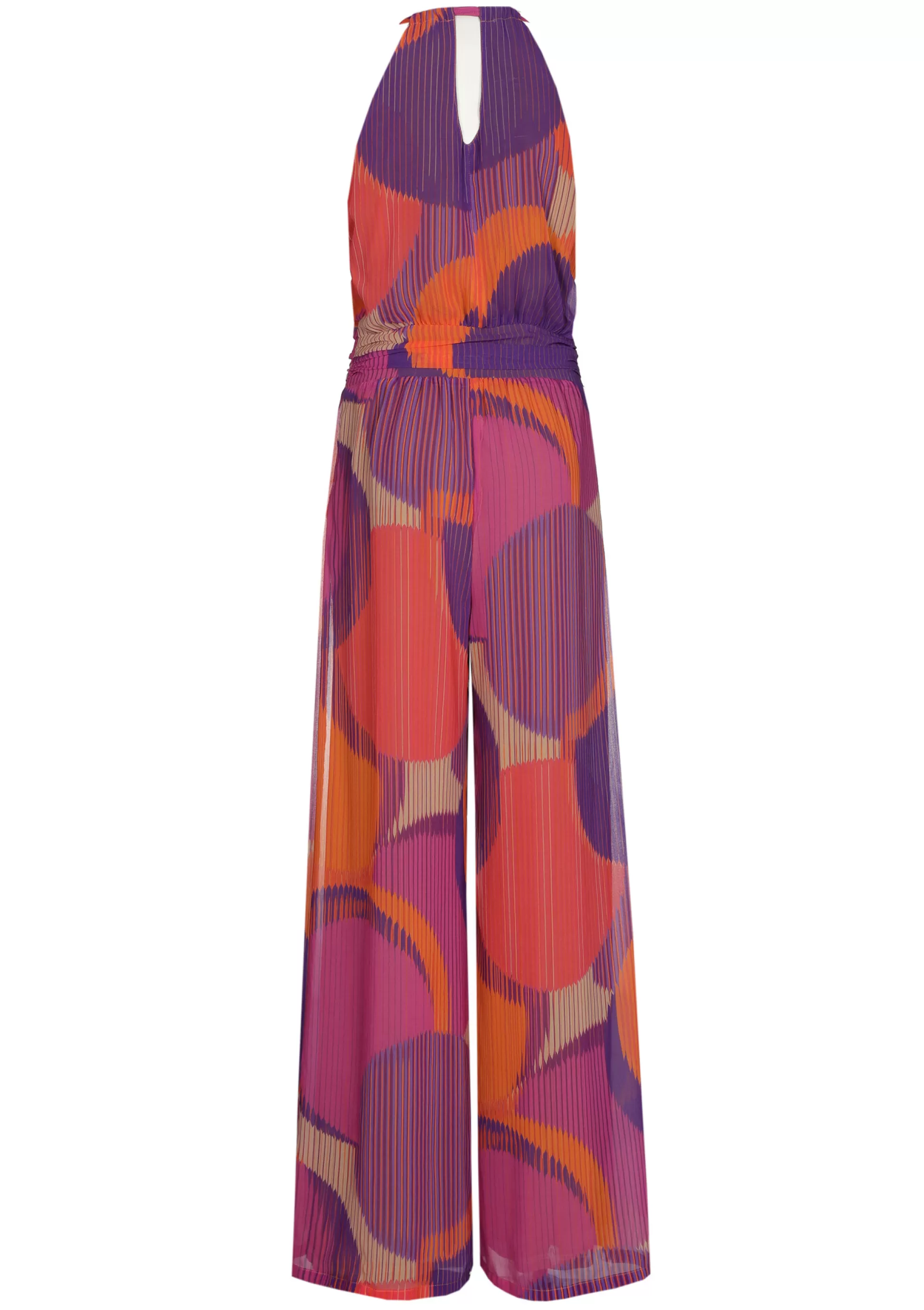 Caroline Biss Trousers*1575-49 / Flowing Dressed Jumpsuit, Wide Leg, Pleated Effect
