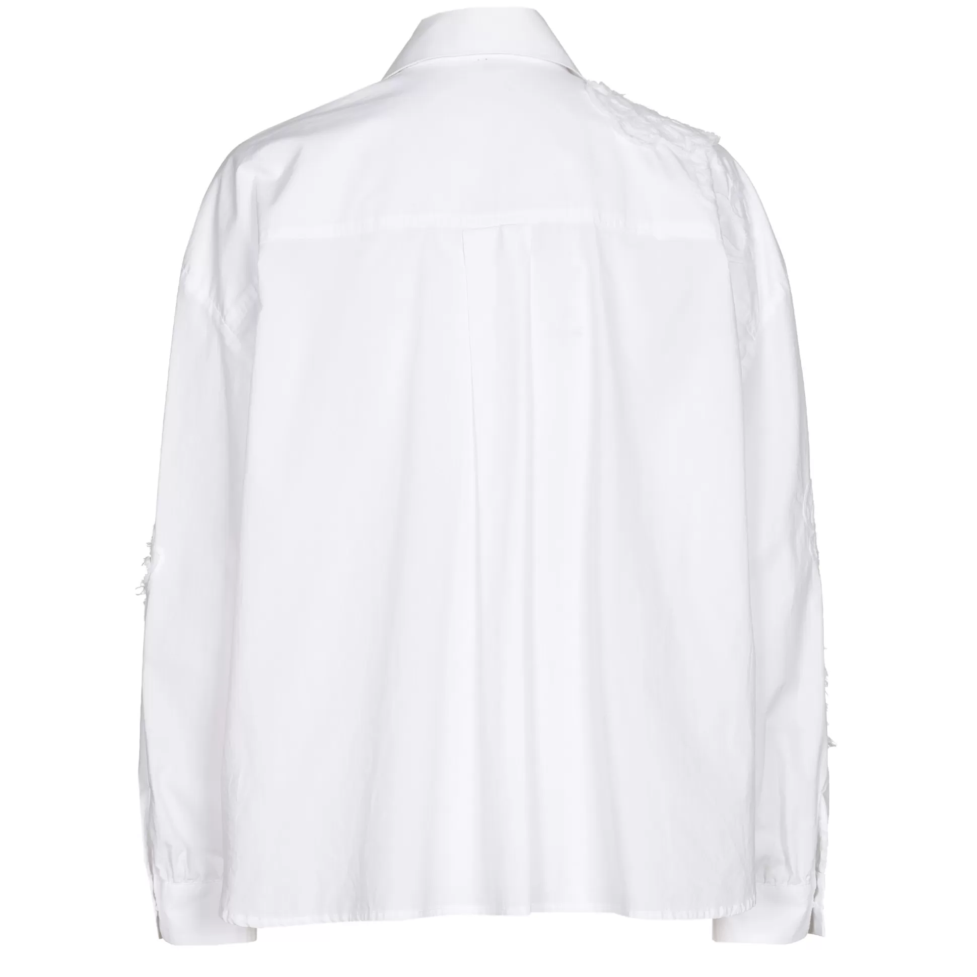 Caroline Biss Tops*1608-90 / Short Oversized Cotton Blouse With Broderie