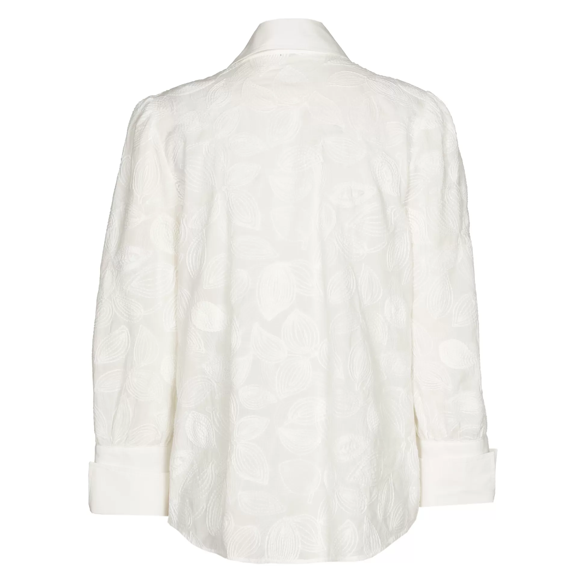 Caroline Biss Tops*1614-91 / Straight-fitting Cotton Blouse With Broderie