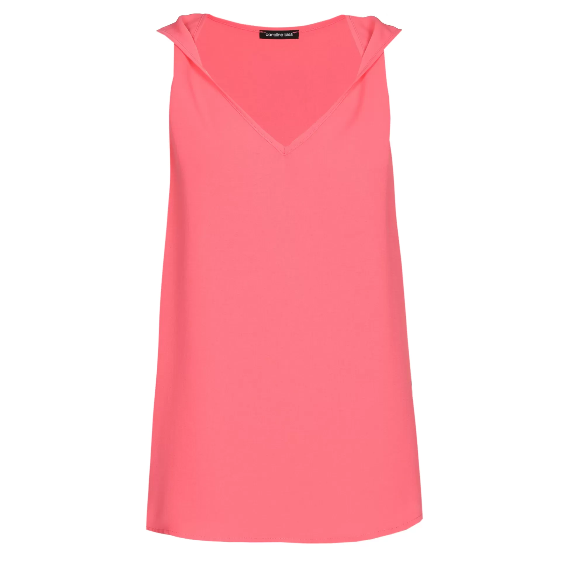 Caroline Biss Tops*1622-72 / Loose Straight Top With Shoulder Effect