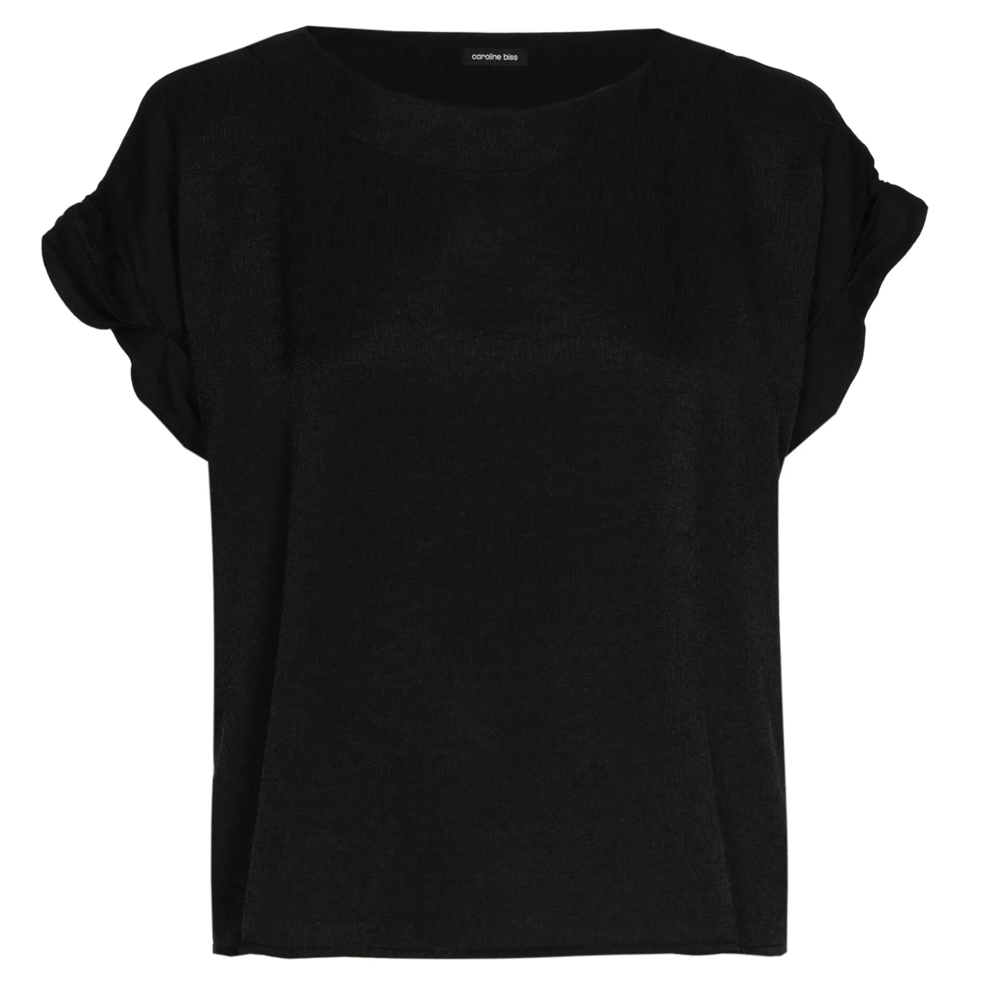 Caroline Biss Tops*1627-10 / Straight top with sleeve effect