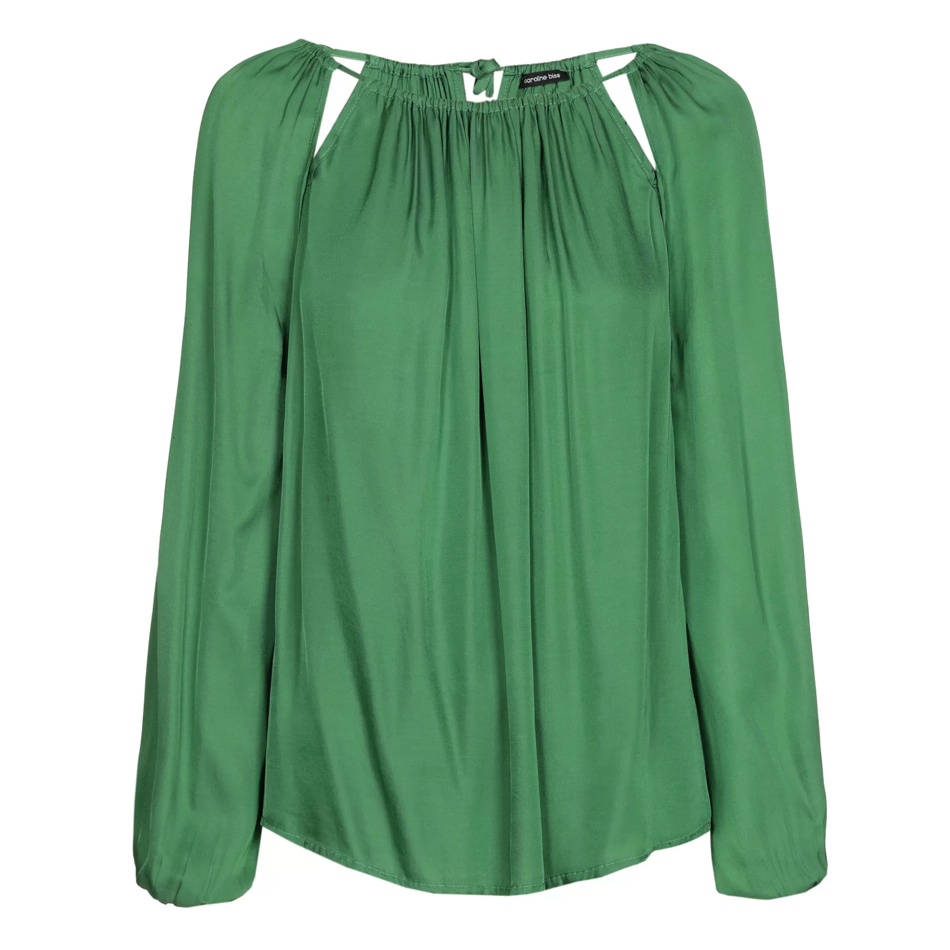 Caroline Biss Tops*1687-62 / Flowing straight blouse with decollete effect