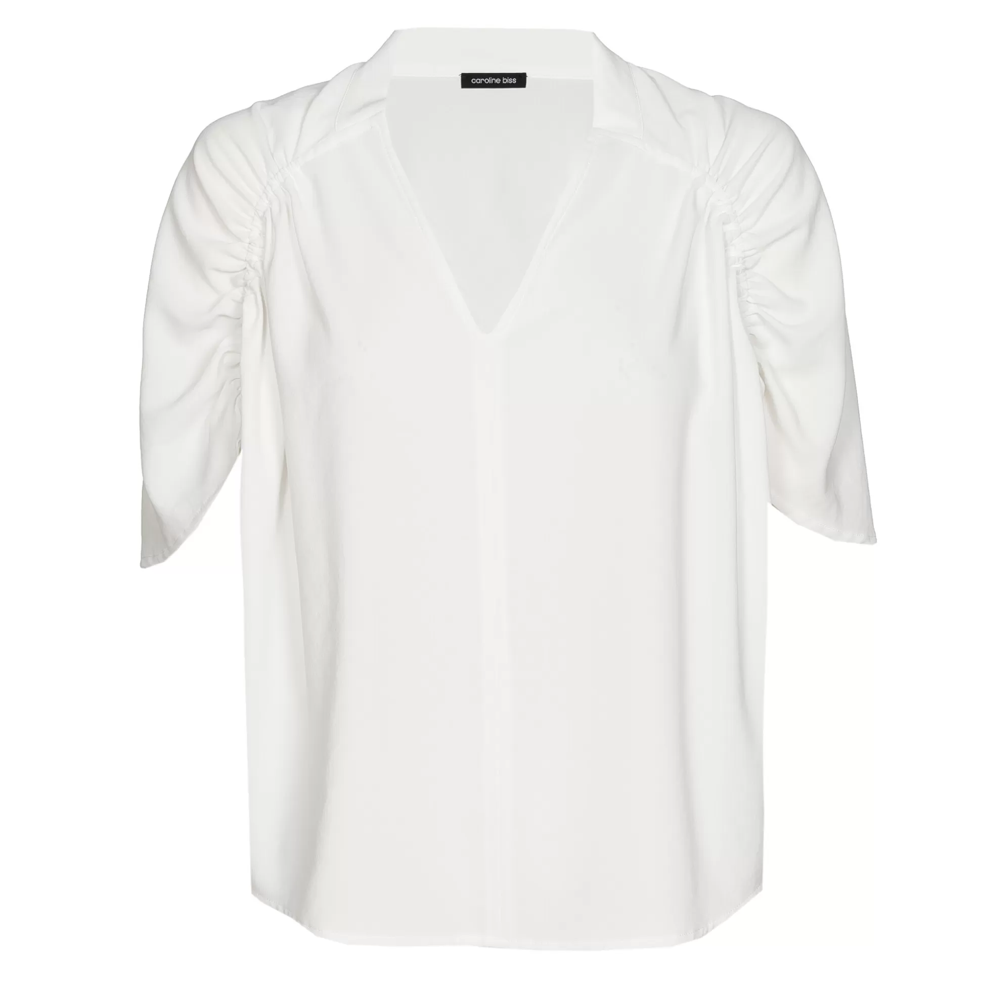 Caroline Biss Tops*1691-91 / Flowing straight blouse with sleeve effect