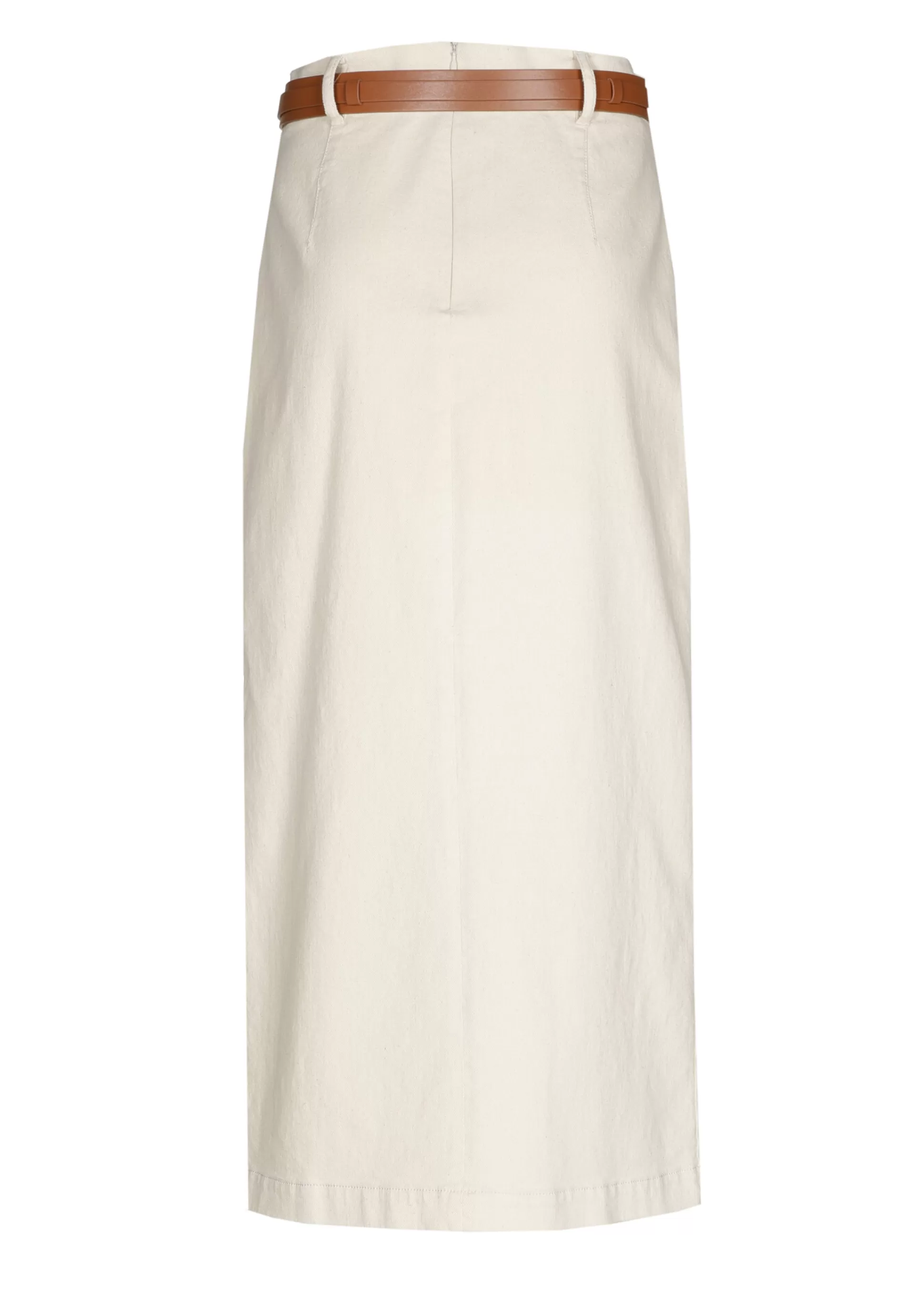 Caroline Biss Skirts*1713-34 / Comfortable Straight Midi Skirt, Jeans Look