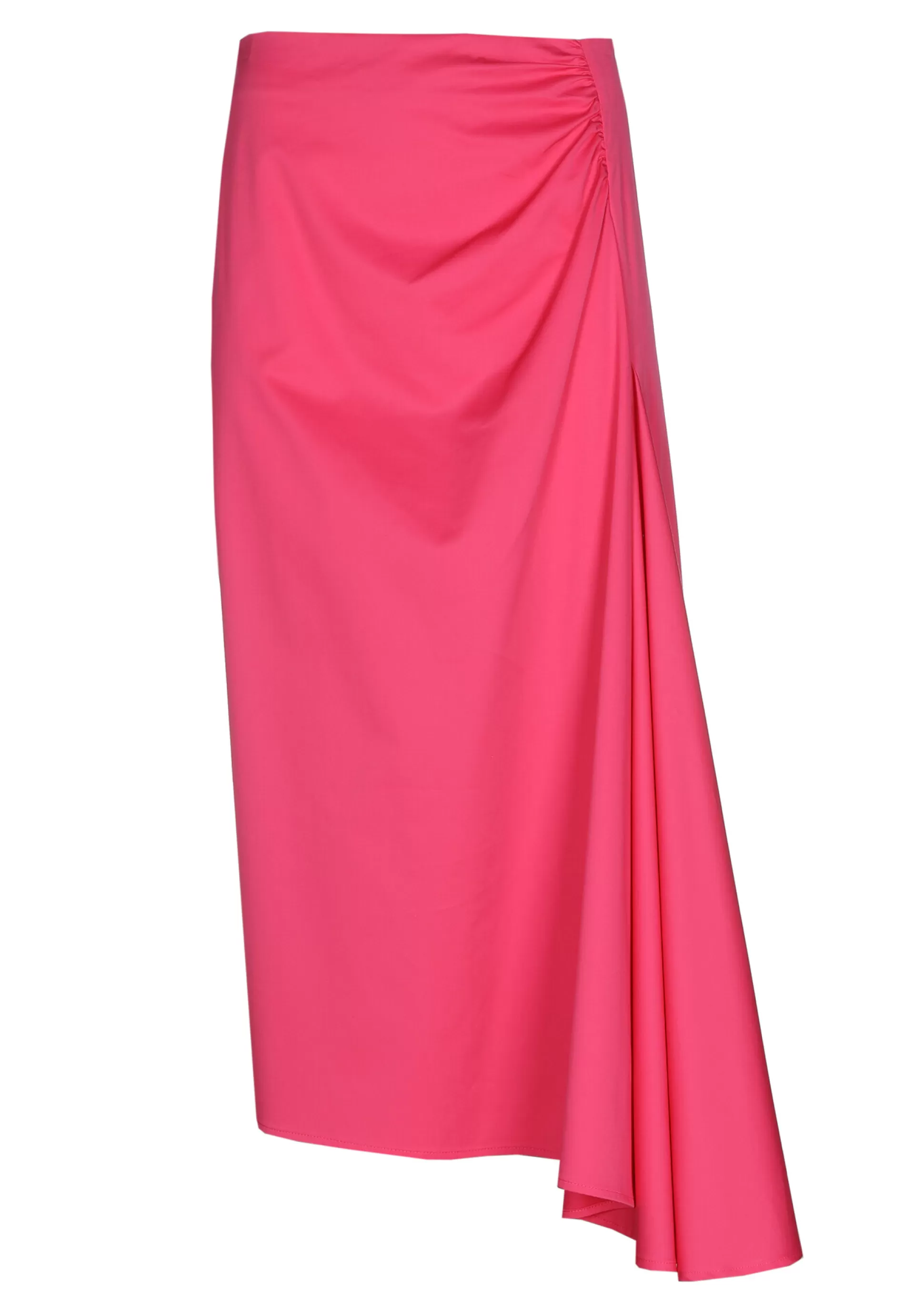 Caroline Biss Skirts*1768-74 / Comfortable Asymmetrical Skirt In Cotton