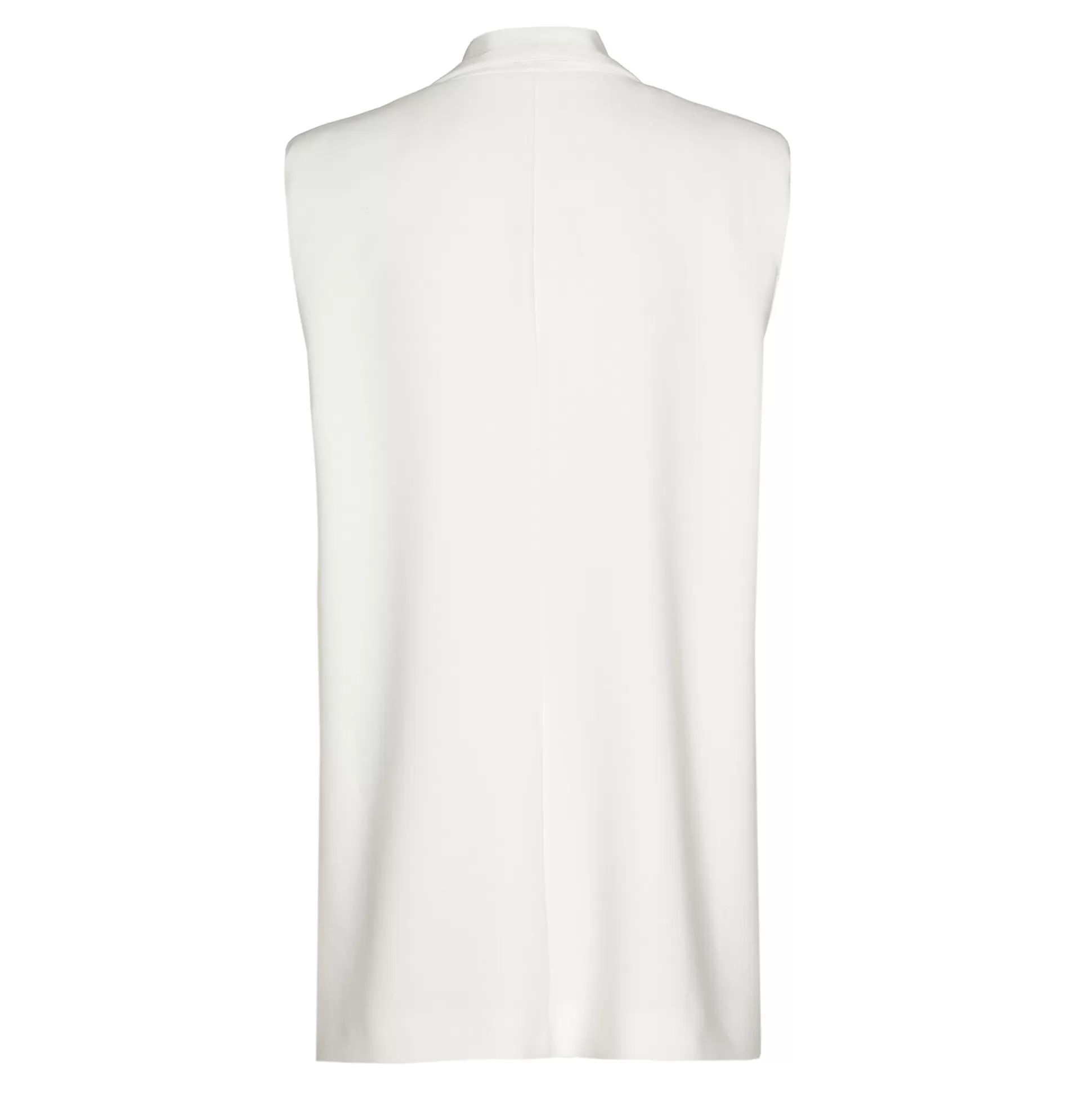Caroline Biss Cardigans*1830-91 / Straight Fit Sleeveless Blazer With Shoulder Effect