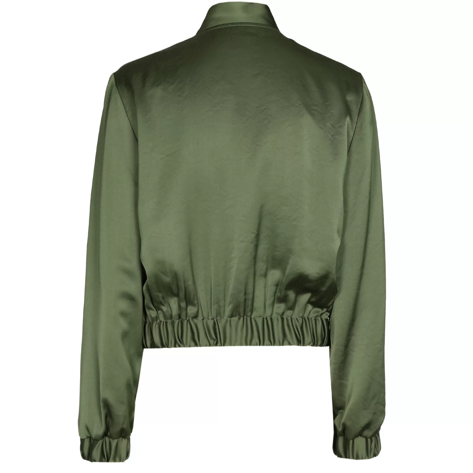 Caroline Biss Cardigans*1867-61 / Short Shiny Bomber Vest
