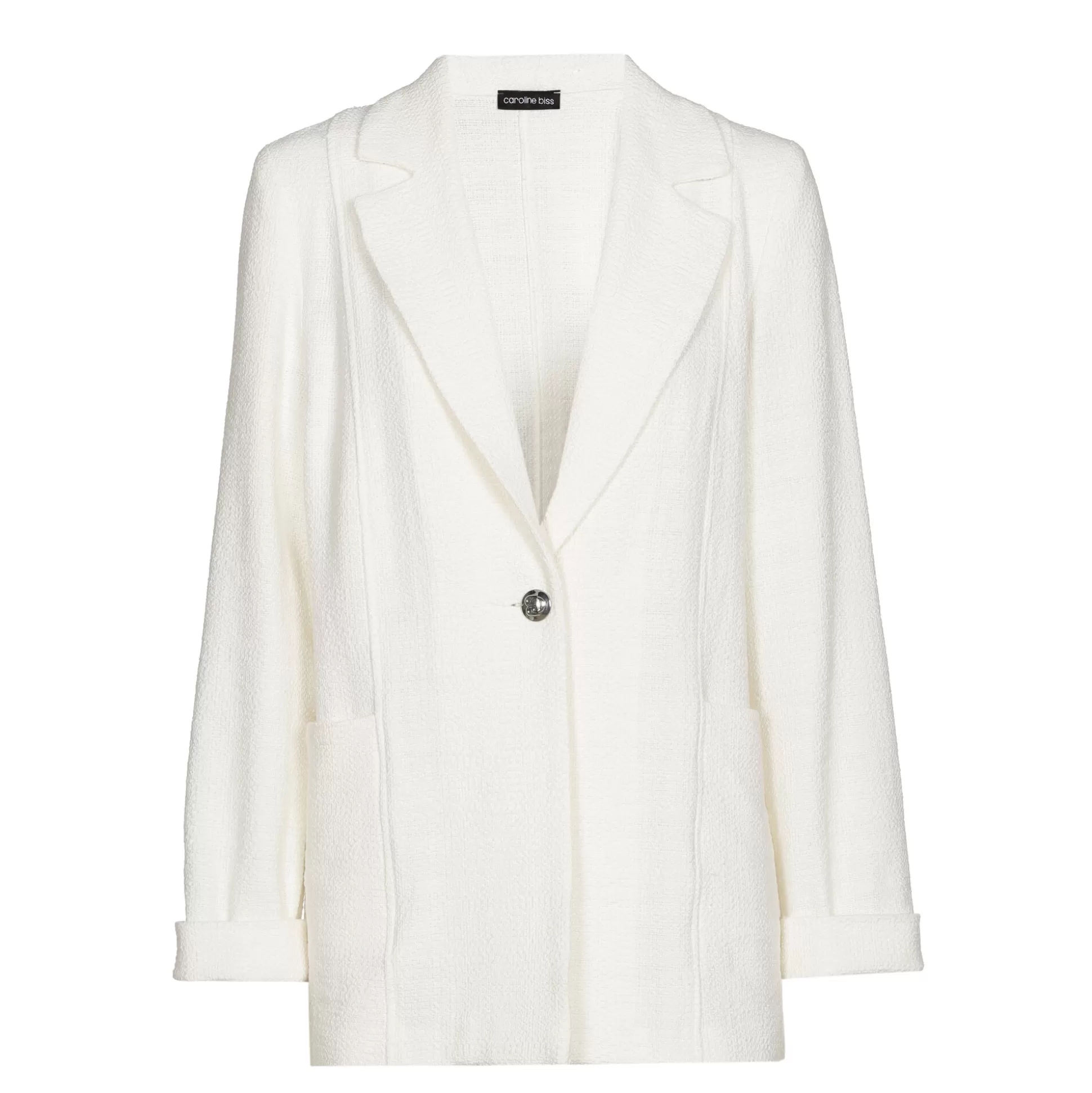 Caroline Biss Cardigans*1884-91 / Straight Blazer In Fine Bouclette