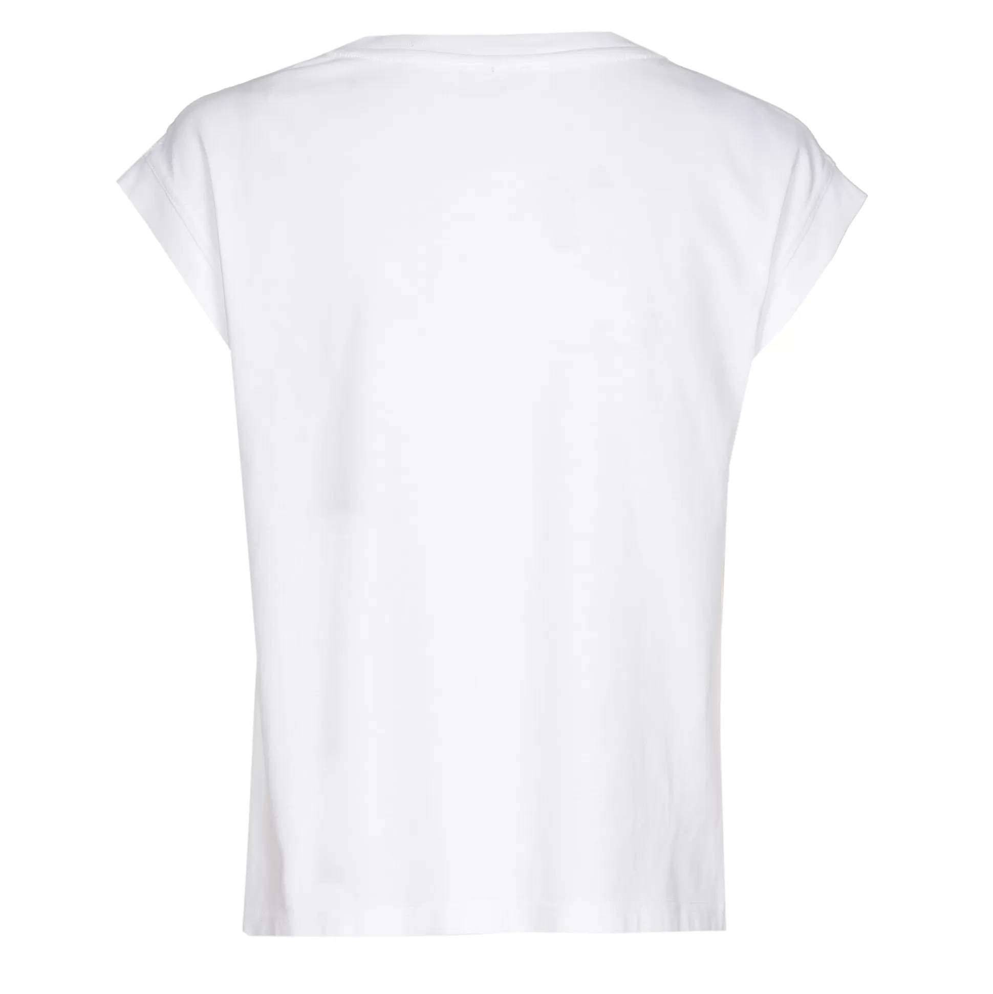 Caroline Biss Tops*1981-90 / Cotton T-Shirt With Shoulder Effect
