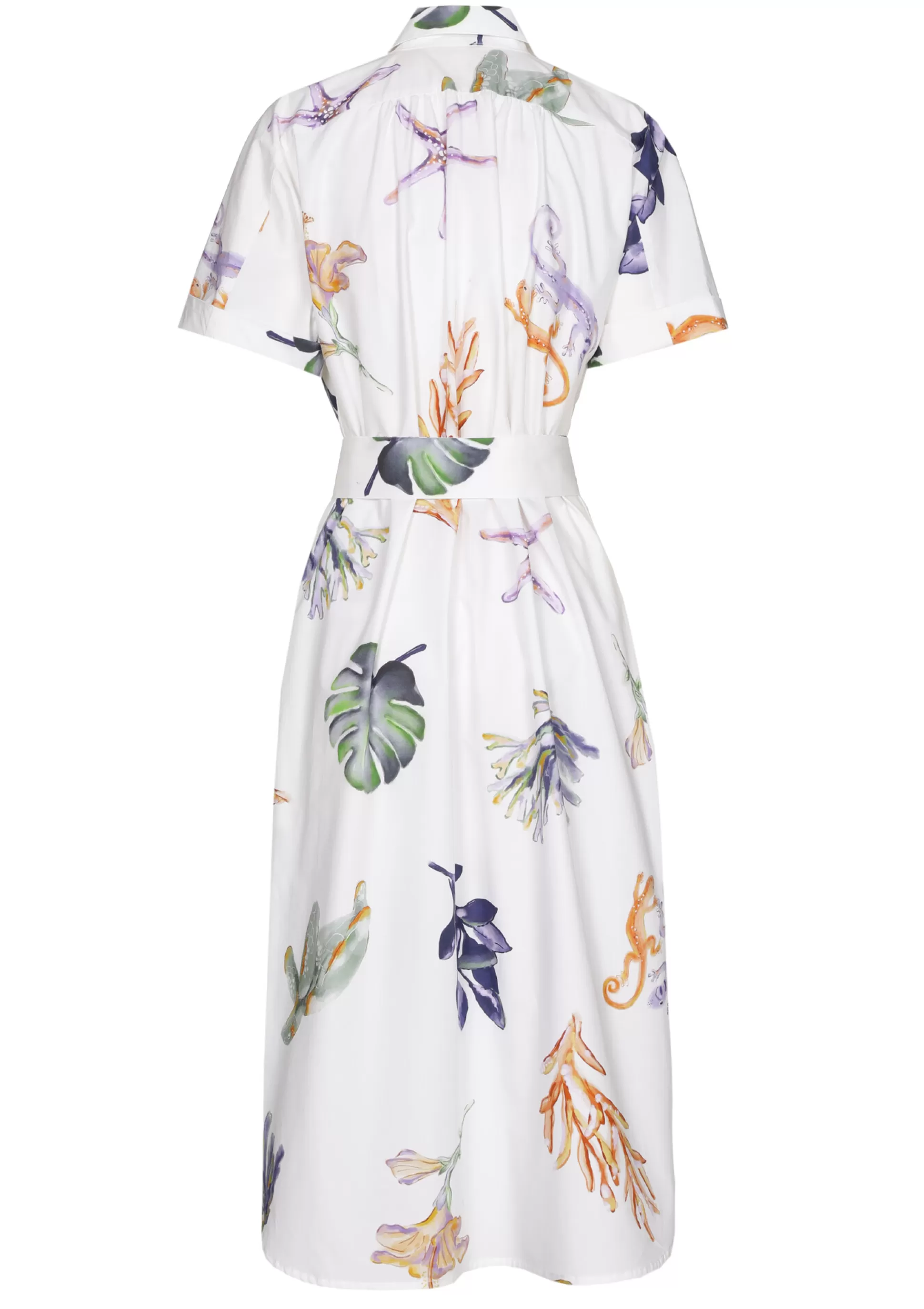 Caroline Biss Dresses*3181-69 / Comfortable straight midi dress in cotton