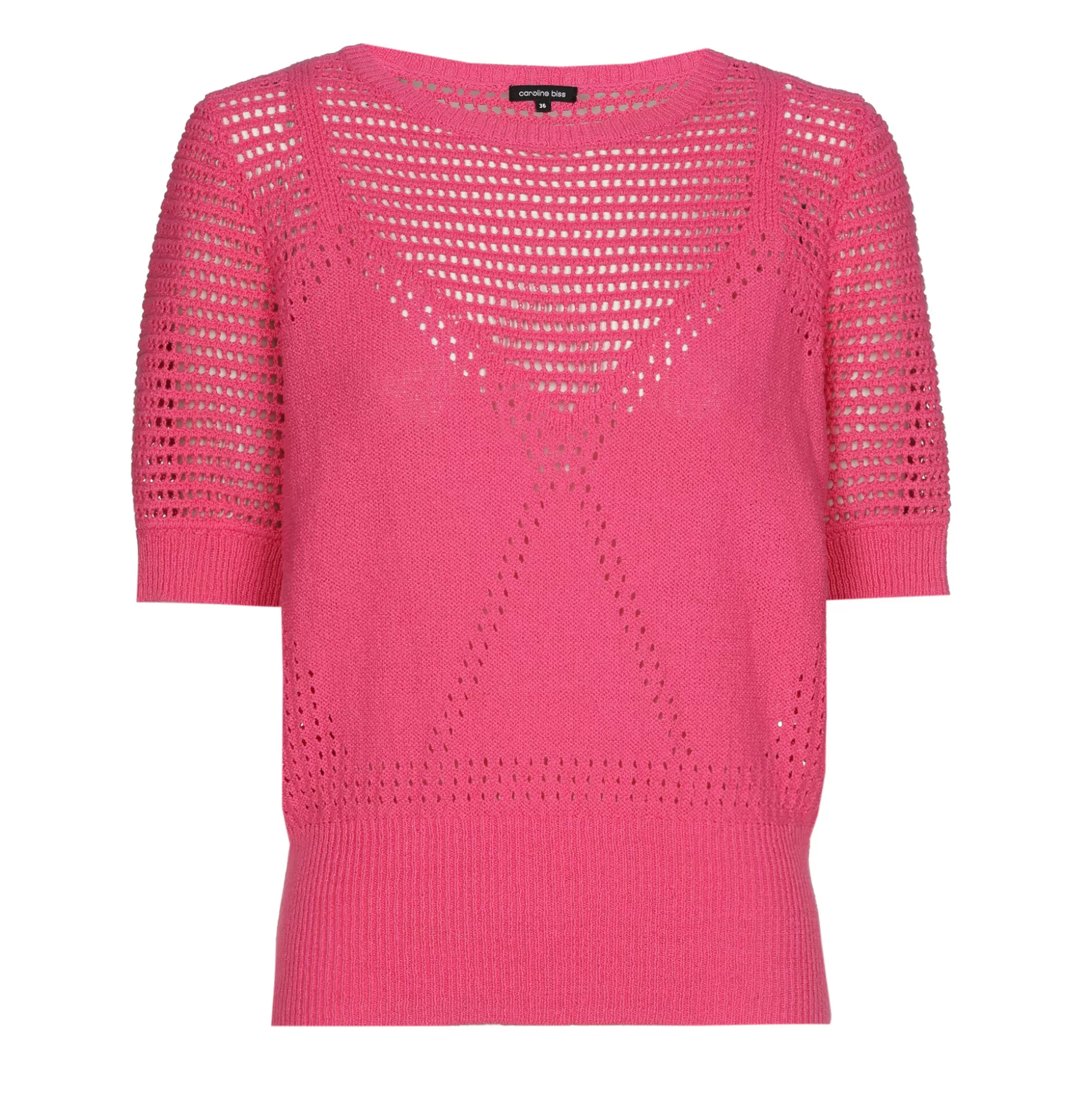 Caroline Biss Pulls*3212-71 / Semi-Transparent Knitted Pullover