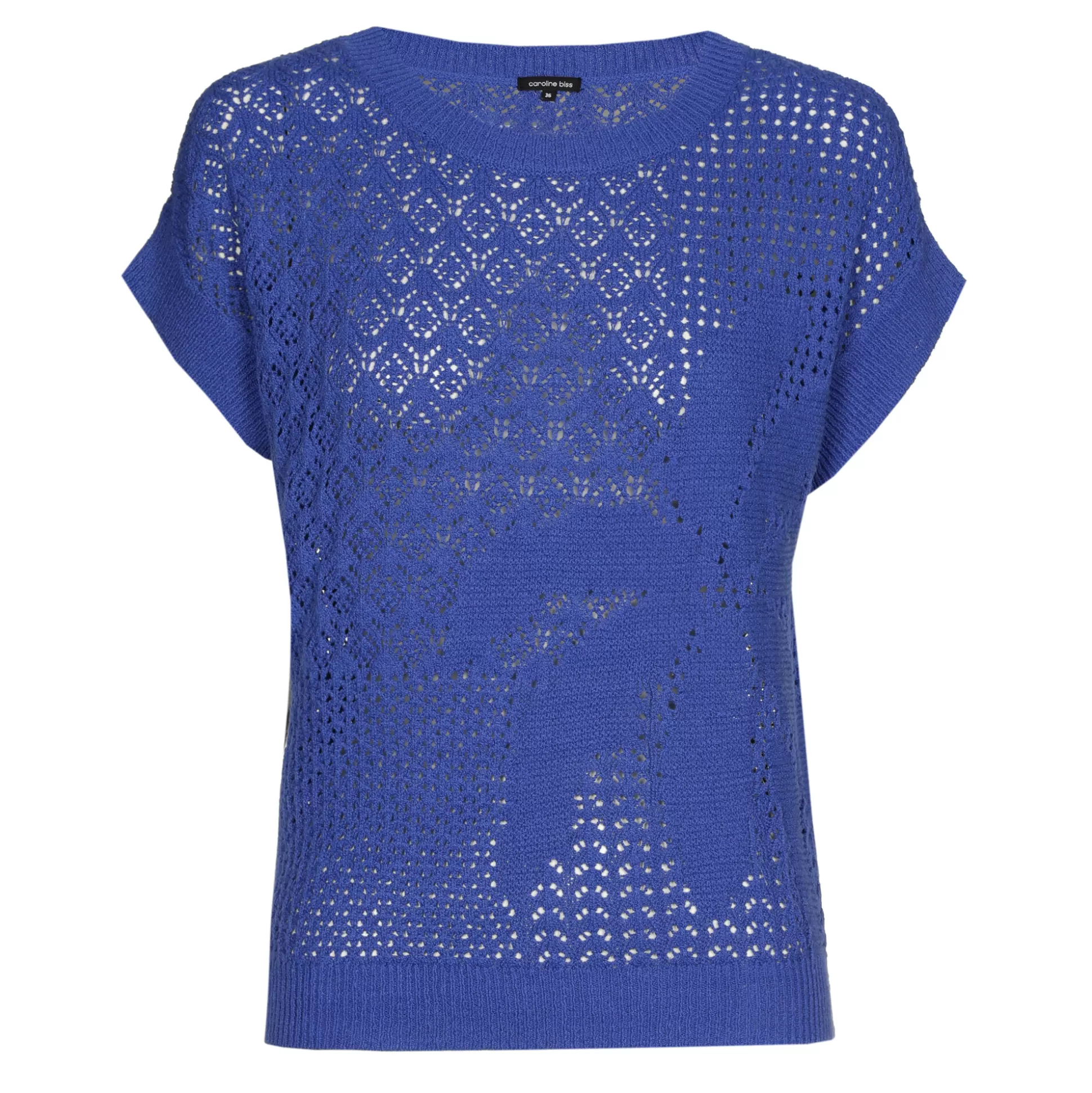 Caroline Biss Pulls*3215-26 / Semi-Transparent Knitted Pullover