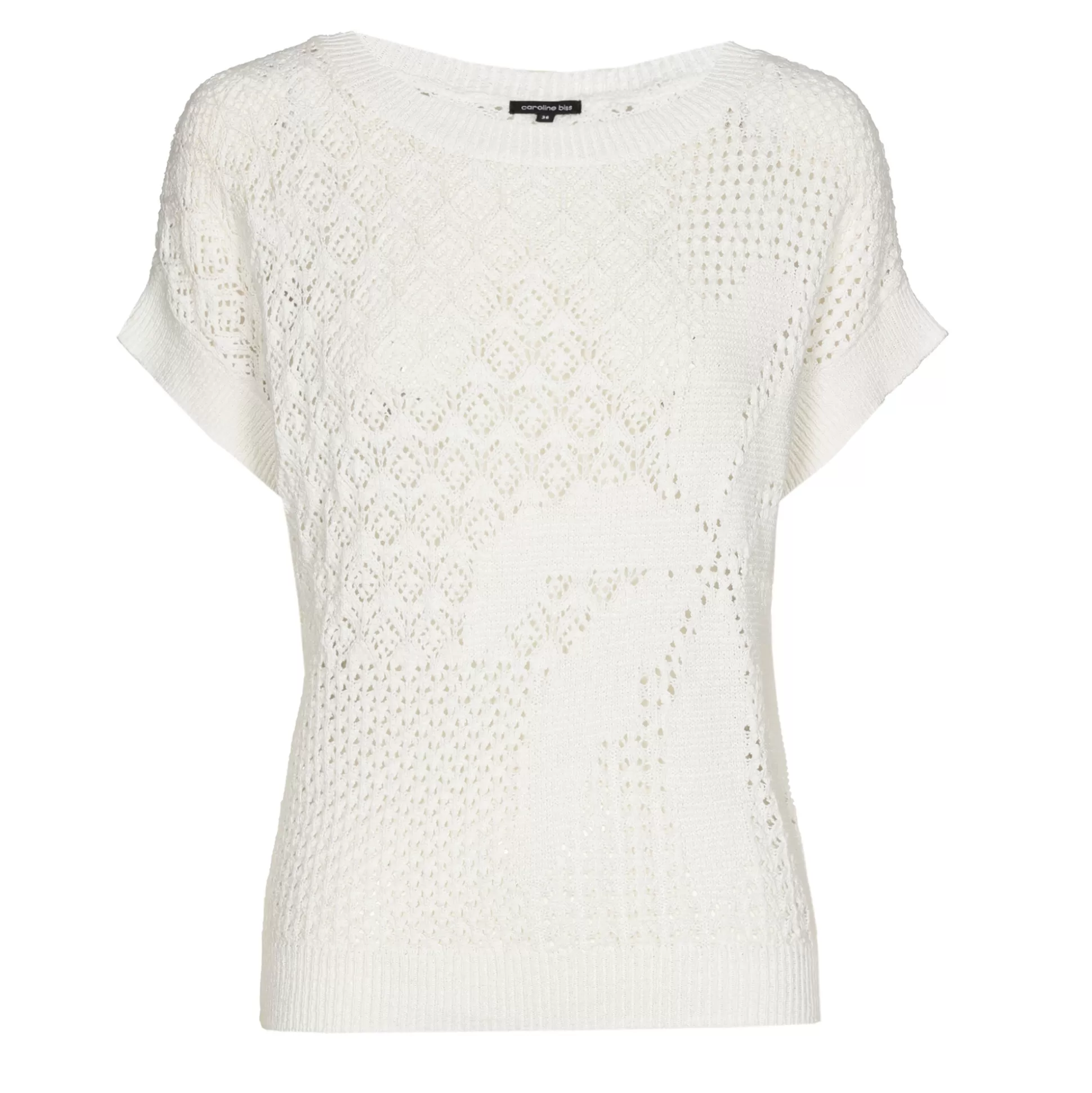 Caroline Biss Pulls*3215-91 / Semi-Transparent Knitted Pullover