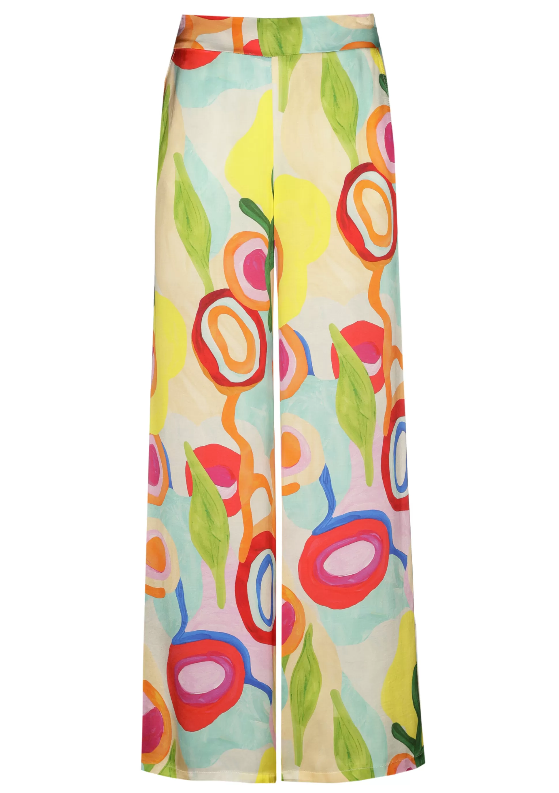 Caroline Biss Trousers*3566-79 / Frivolous Flowing Straight Trousers, Normal Waist