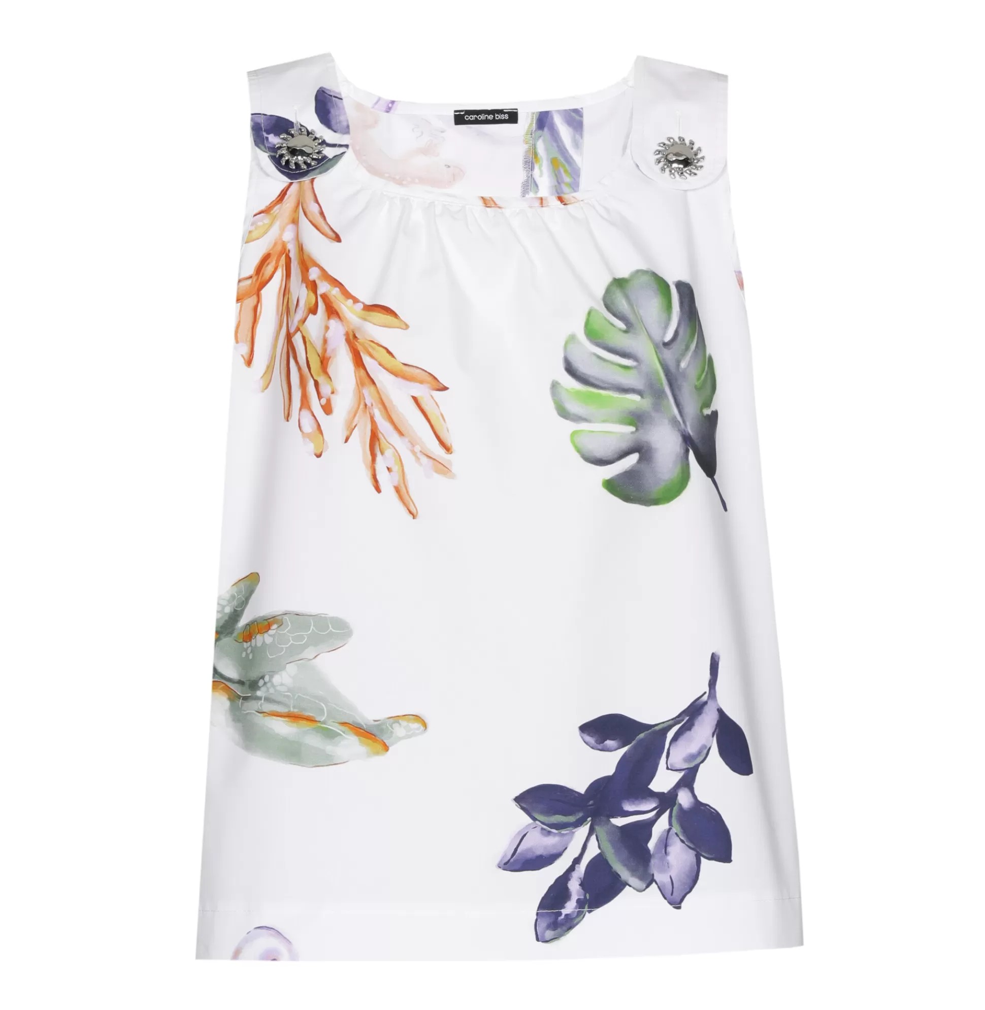 Caroline Biss Tops*3681-69 / Comfortable top with back effect