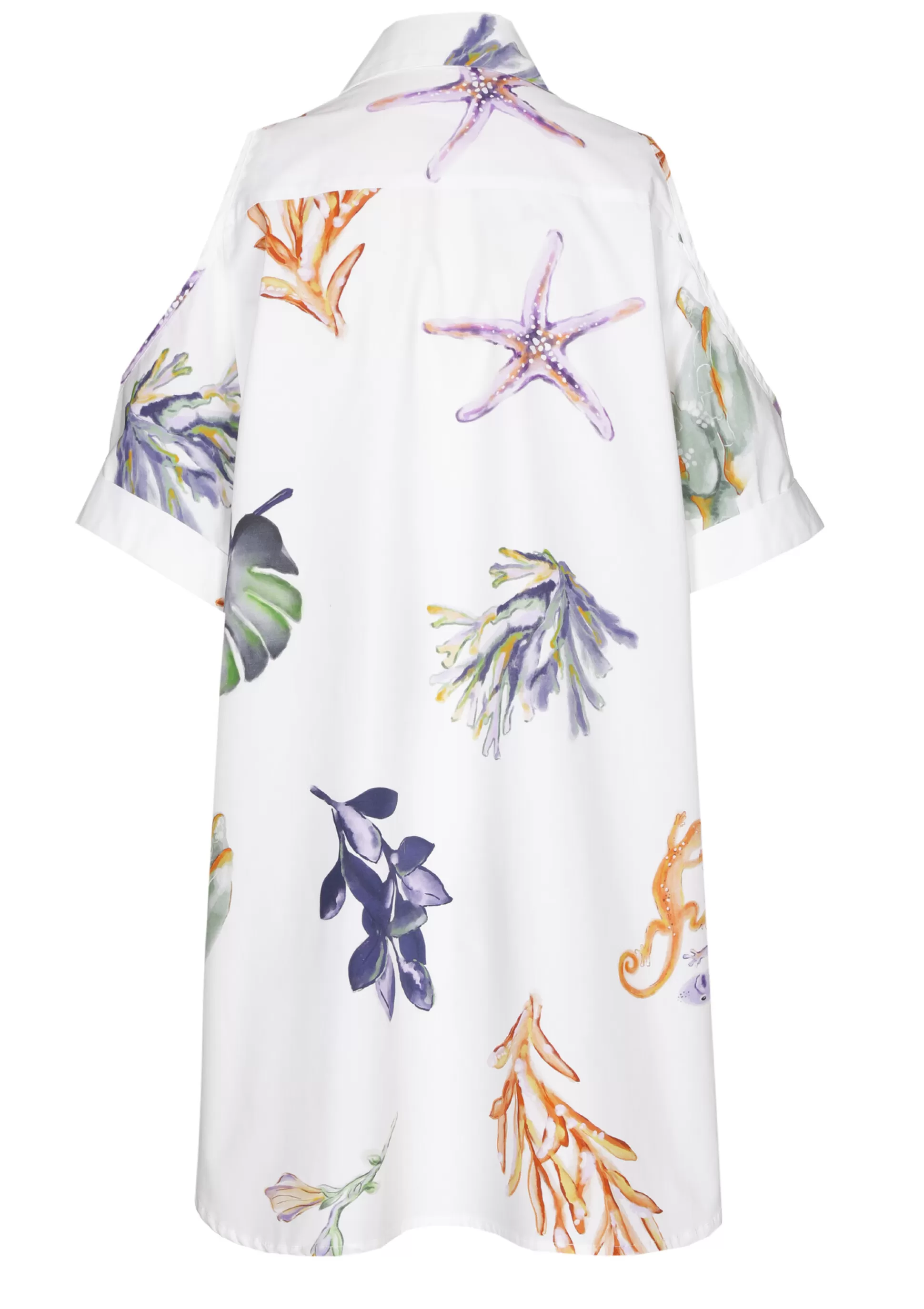 Caroline Biss Tops*3682-69 / Long Chemise With Shoulder Effect